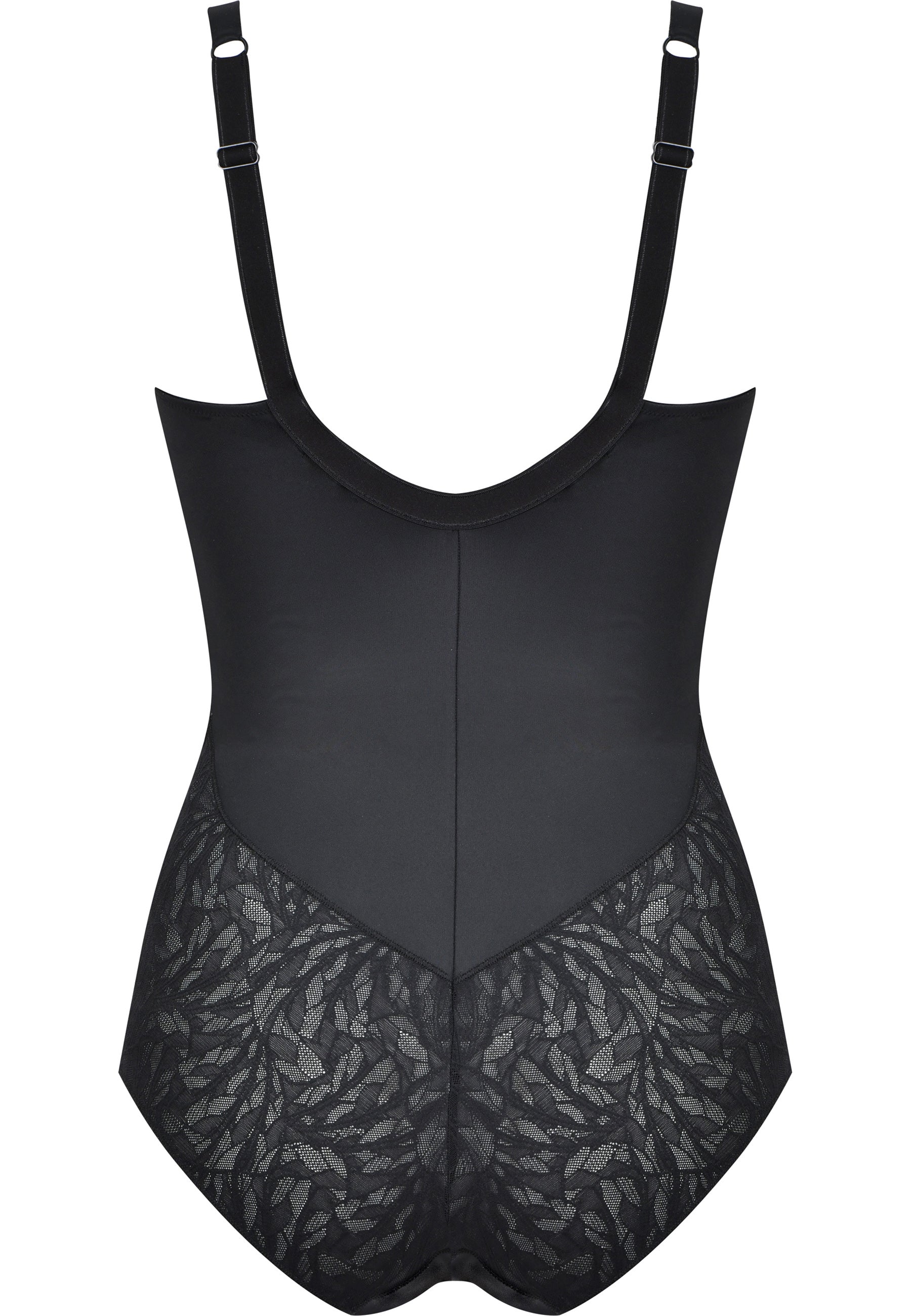 Naturana Minimizer Body mit Spitze Farbe Schwarz Produktbild Rückansicht