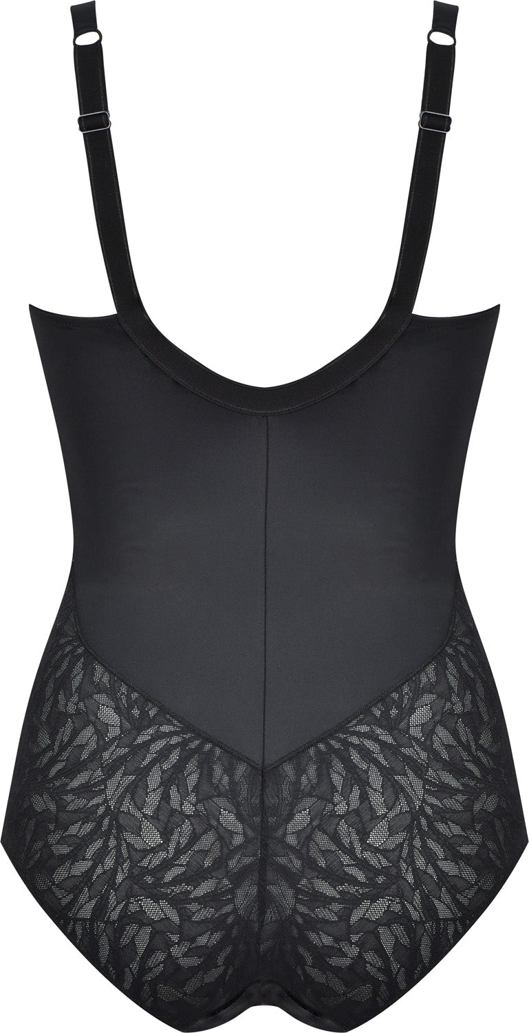 Naturana Minimizer Body mit Spitze Farbe Schwarz Produktbild Rückansicht