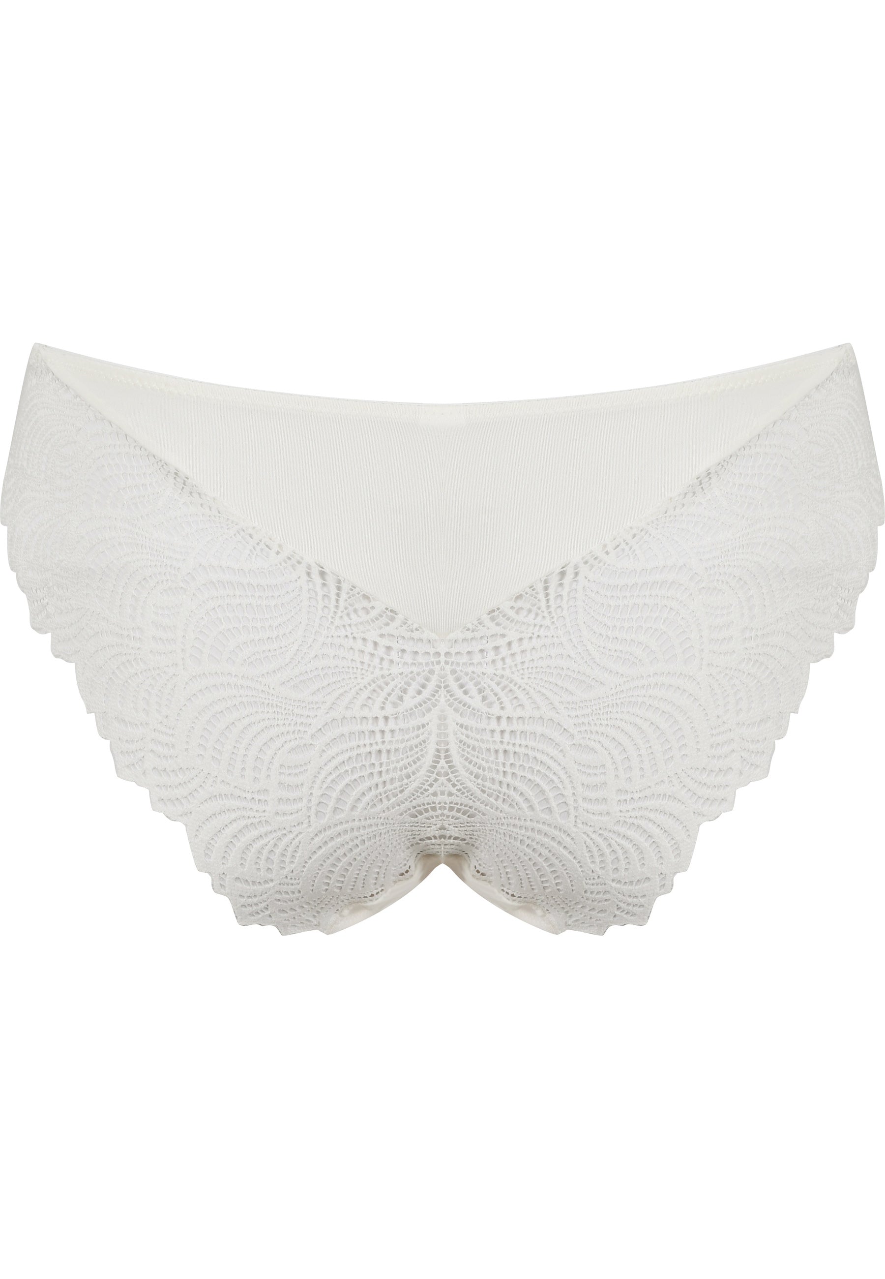 Naturana Friday Panty mit Spitzendetails Farbe Ecru Produktbild Rückansicht