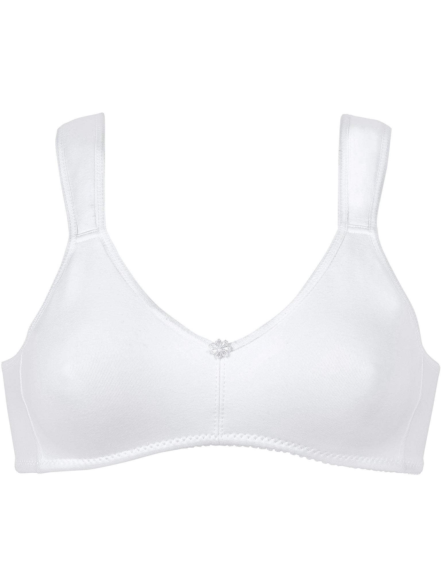 Baumwoll-Sport-BH - Weiss