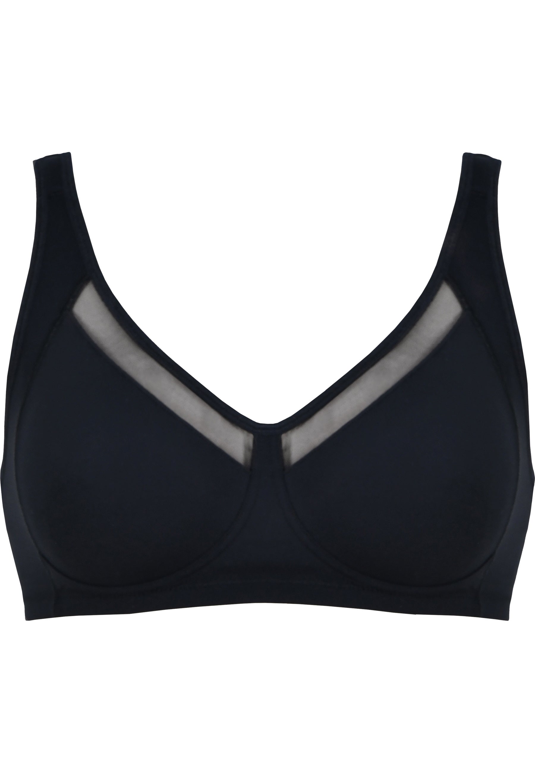 Naturana Soft-BH mit Mesheinsatz Farbe Schwarz Produktbild
