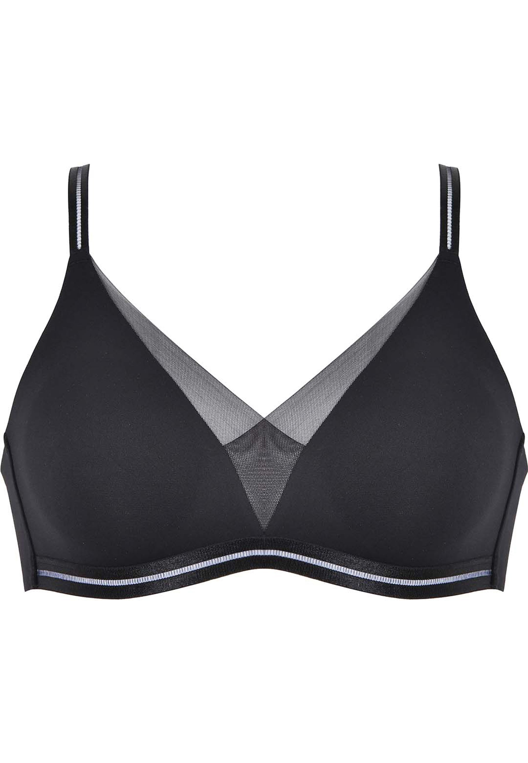 Naturana Monday Softer Wohlfühl-BH mit Mesh Farbe Schwarz Produktbild