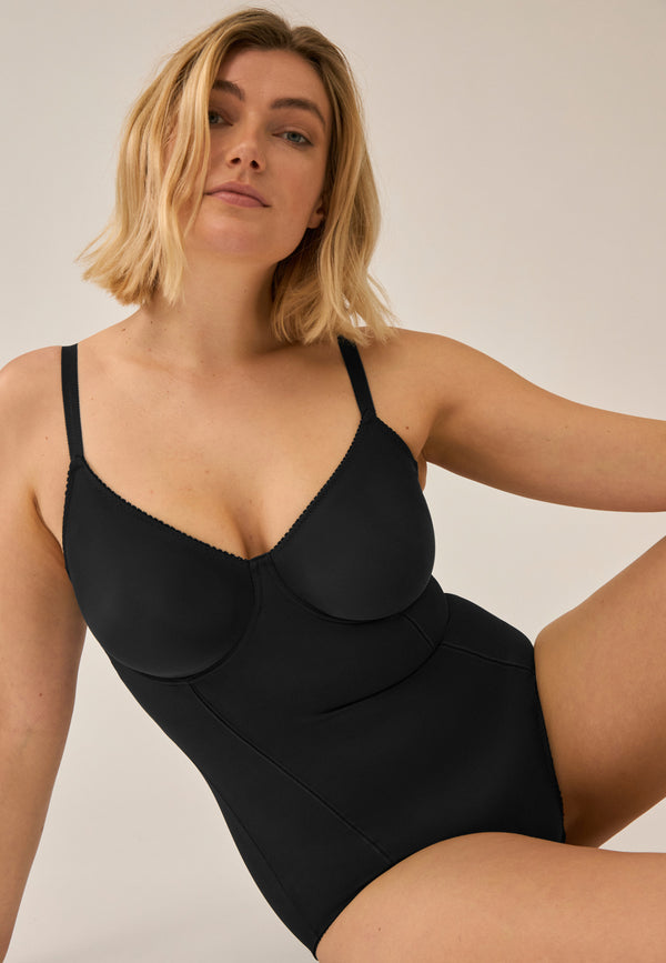 Naturana Shapewear Bügel-Body - Schwarz