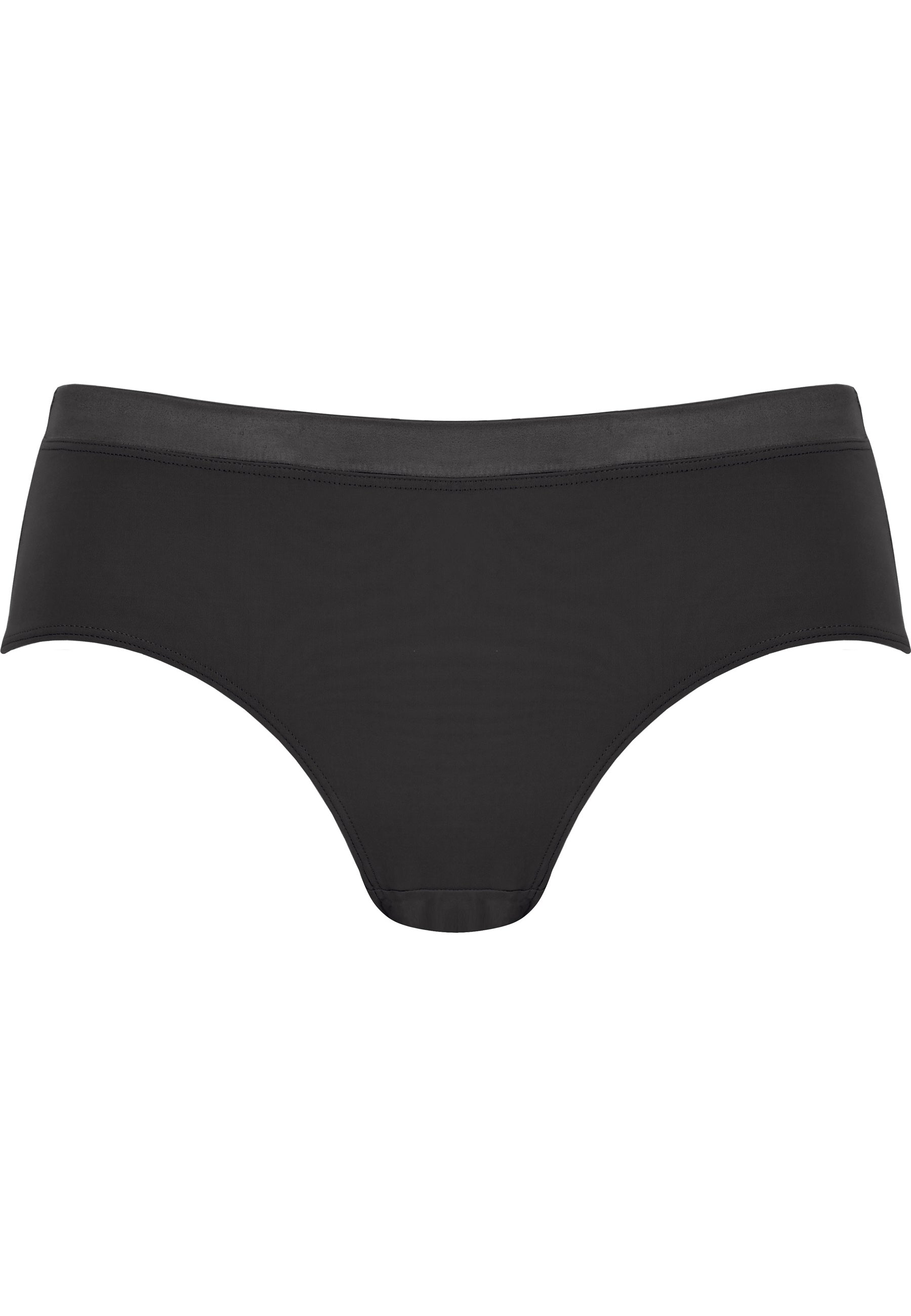 Softer Slip mit Glanzband - Schwarz