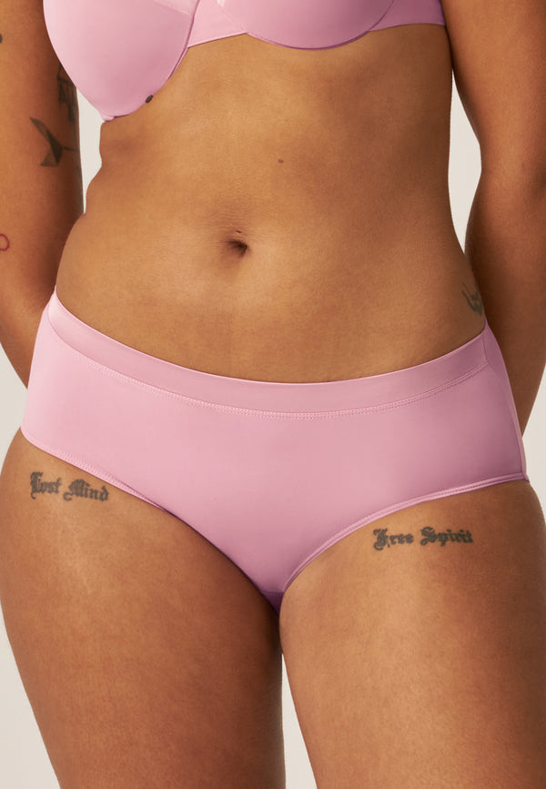 Naturana Softer Slip mit Glanzband - Smoked Orchid