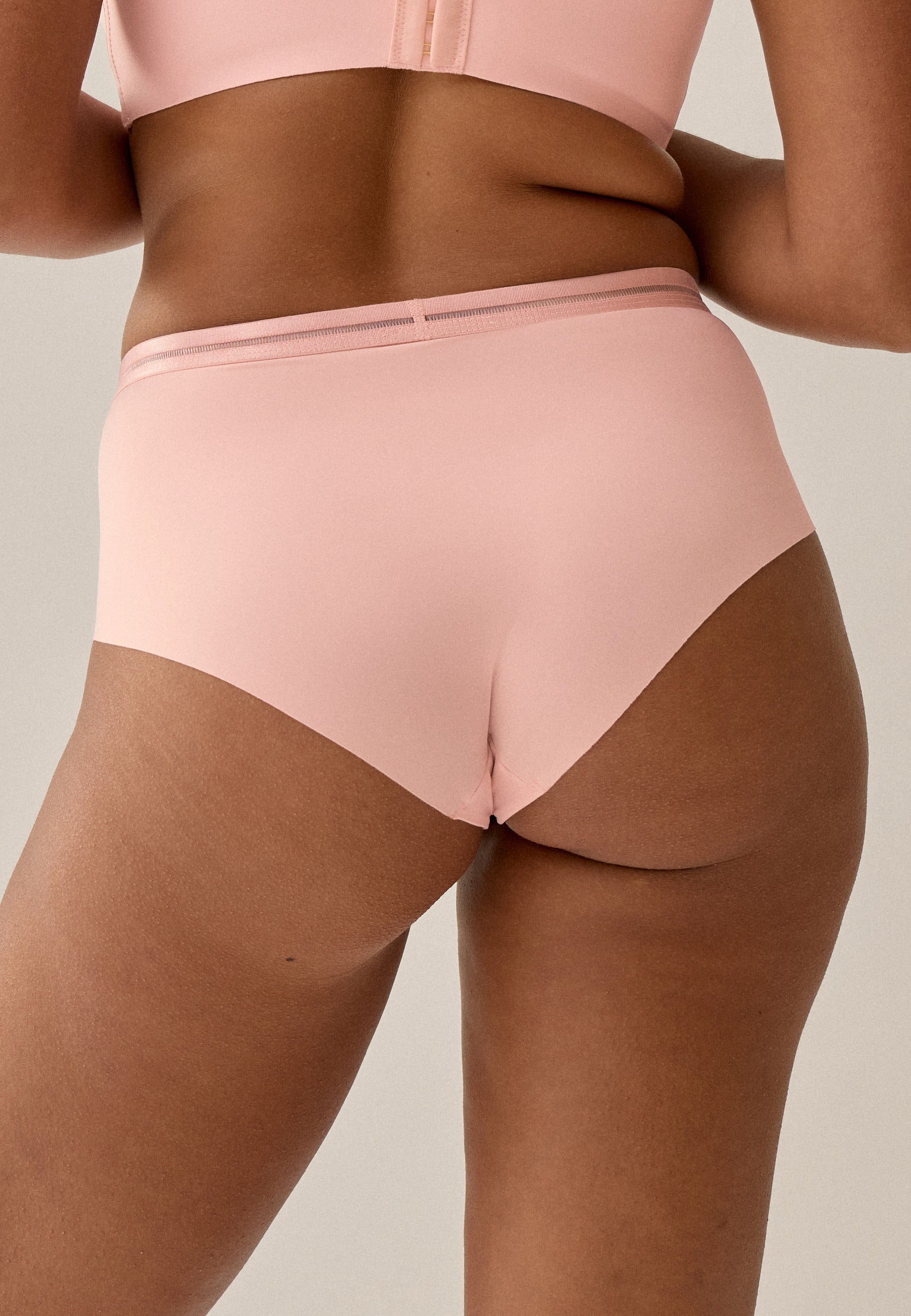 Clean Cut Panty mit Mesh-Details - Pink Rose
