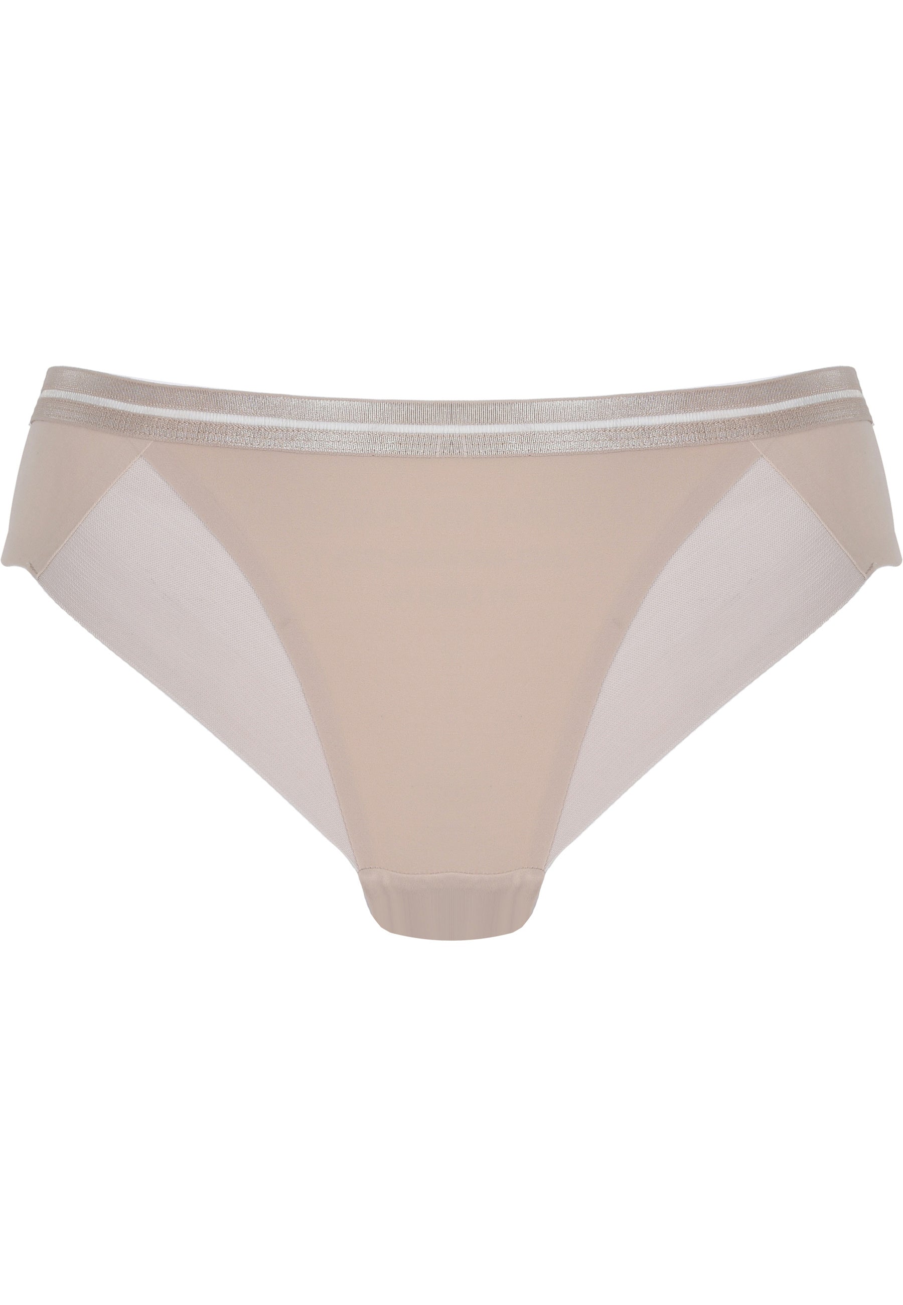 Clean Cut Slip mit Mesh-Details - Light Beige