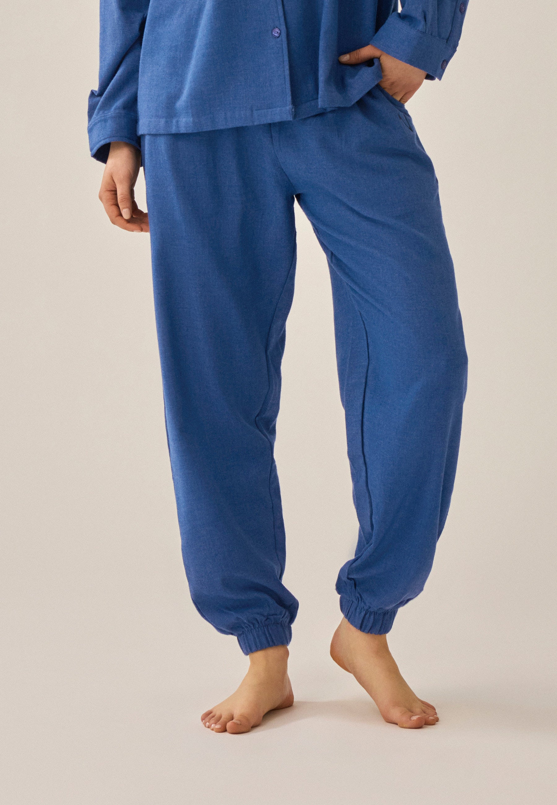 Long Pants - Deep Cobalt Melange