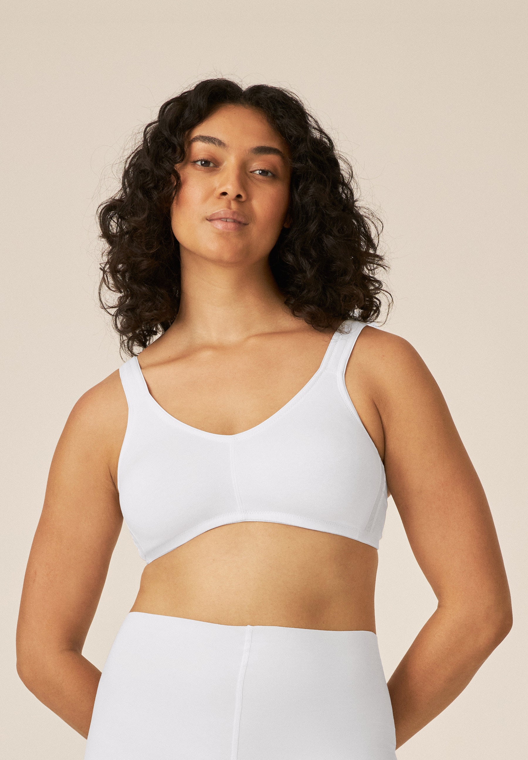 Soft Cotton Bra - White