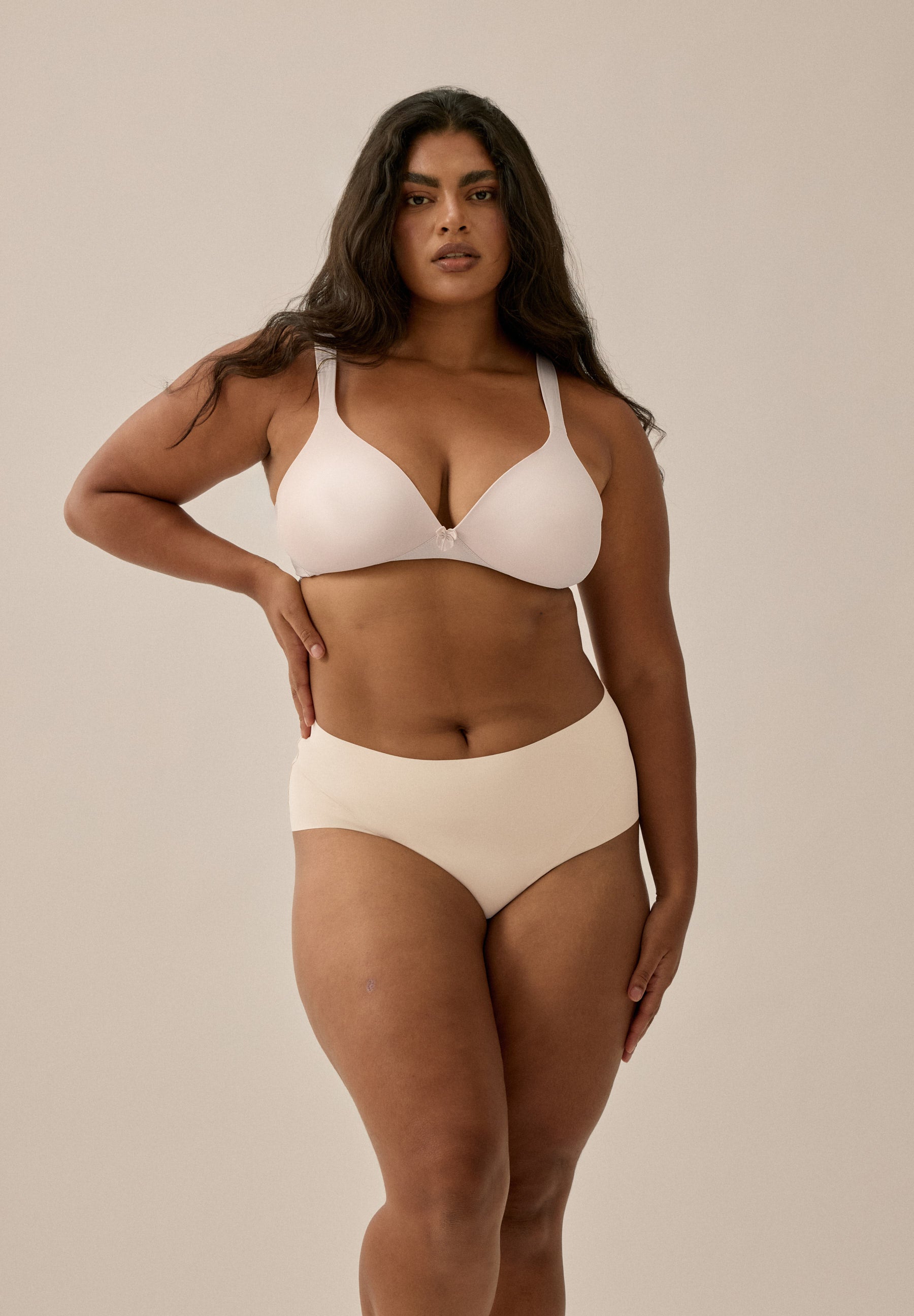 Soft-BH mit Schale und Entlastungsträgern - Light Beige