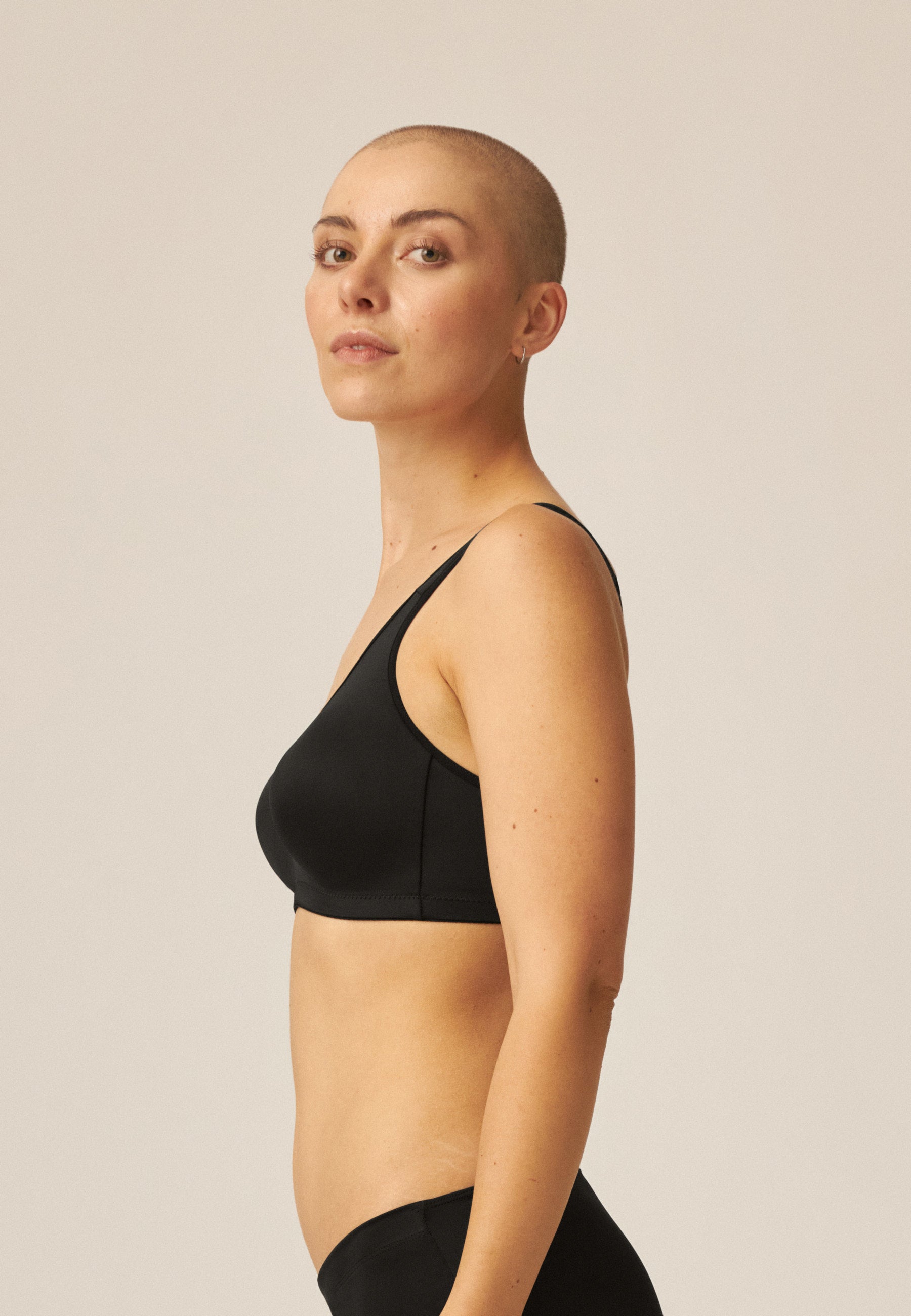 Catherine's Black No Wire Back Smoother Bra