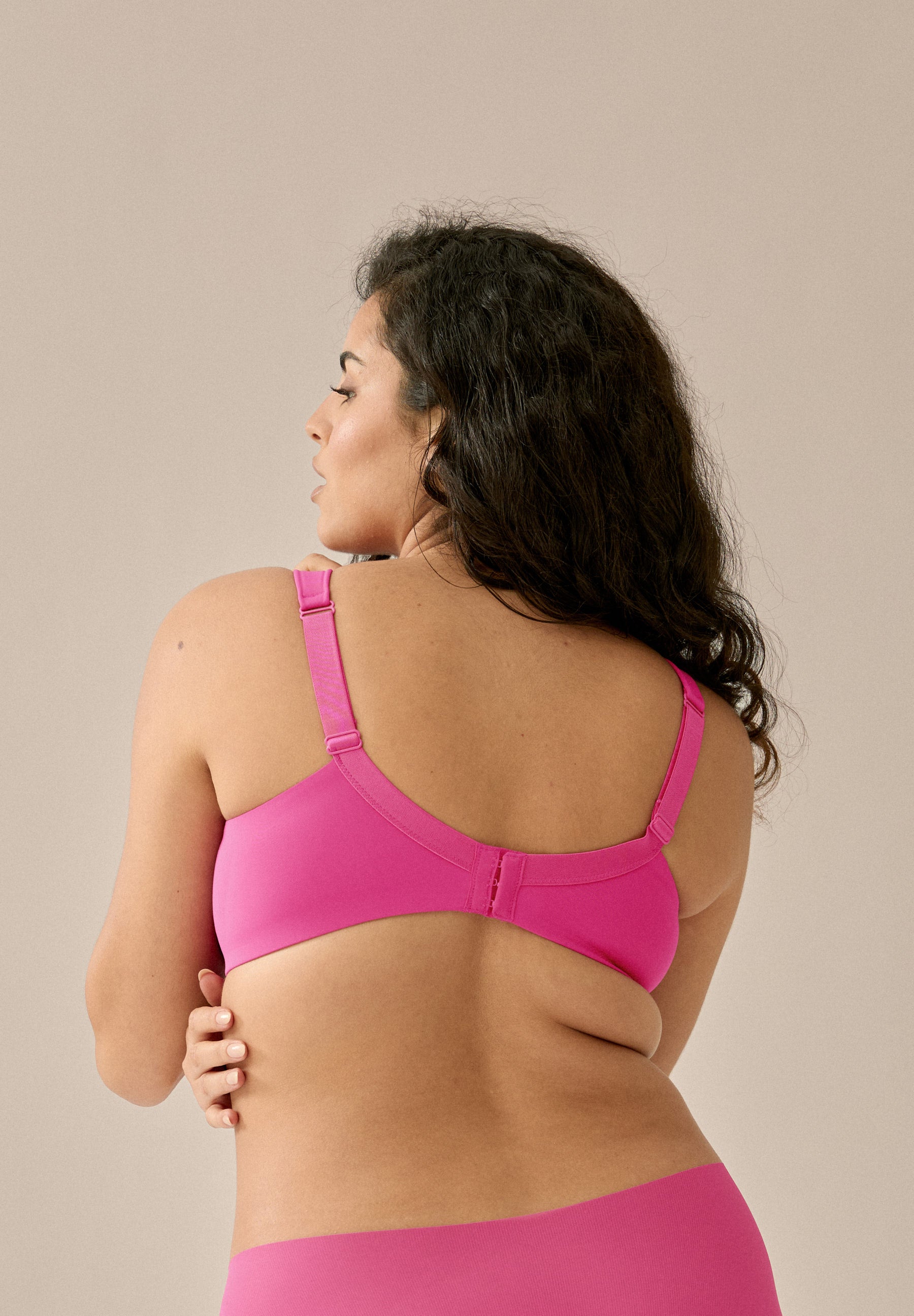 Bügelloser Soft-BH mit Schale - Hot Pink