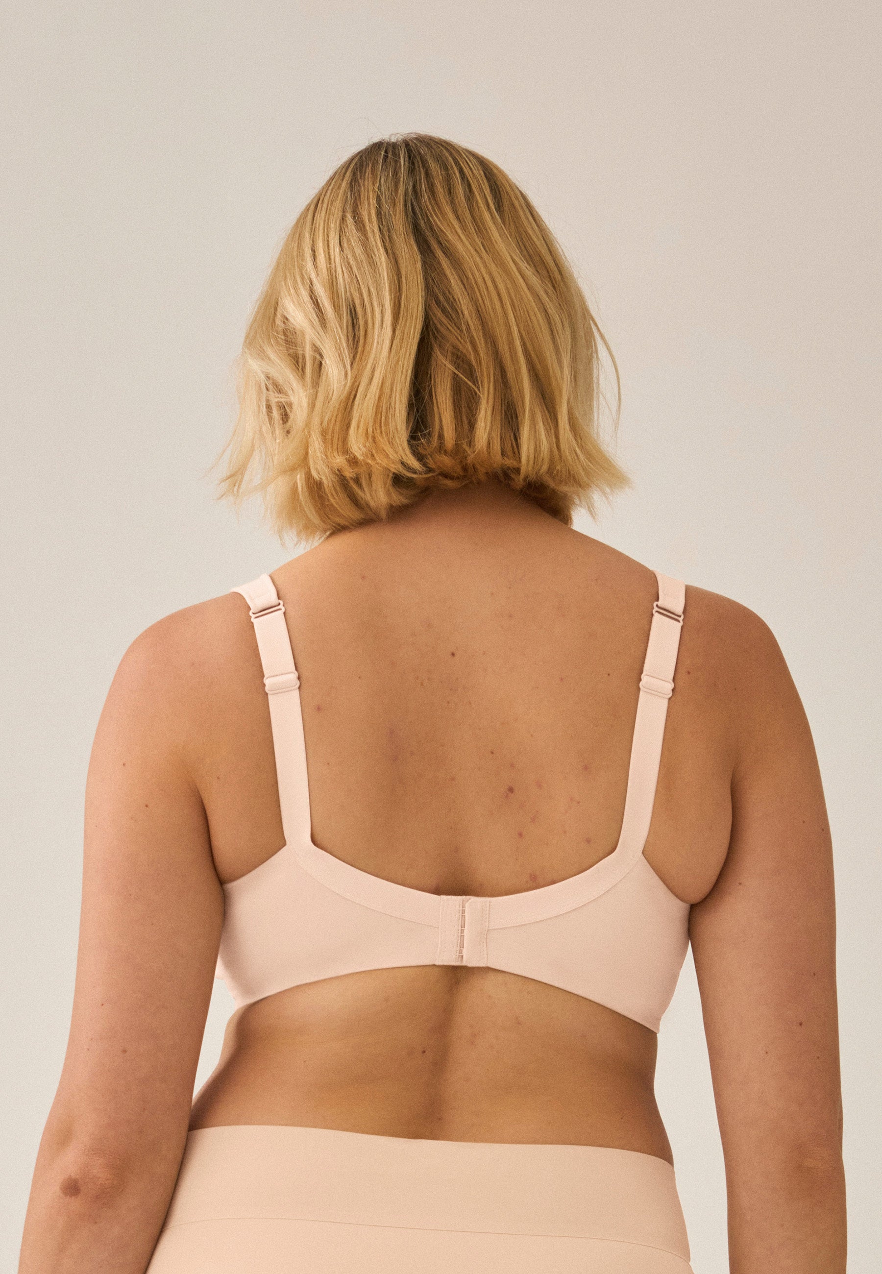 Wire-free Soft Bra with Padding - Light Beige