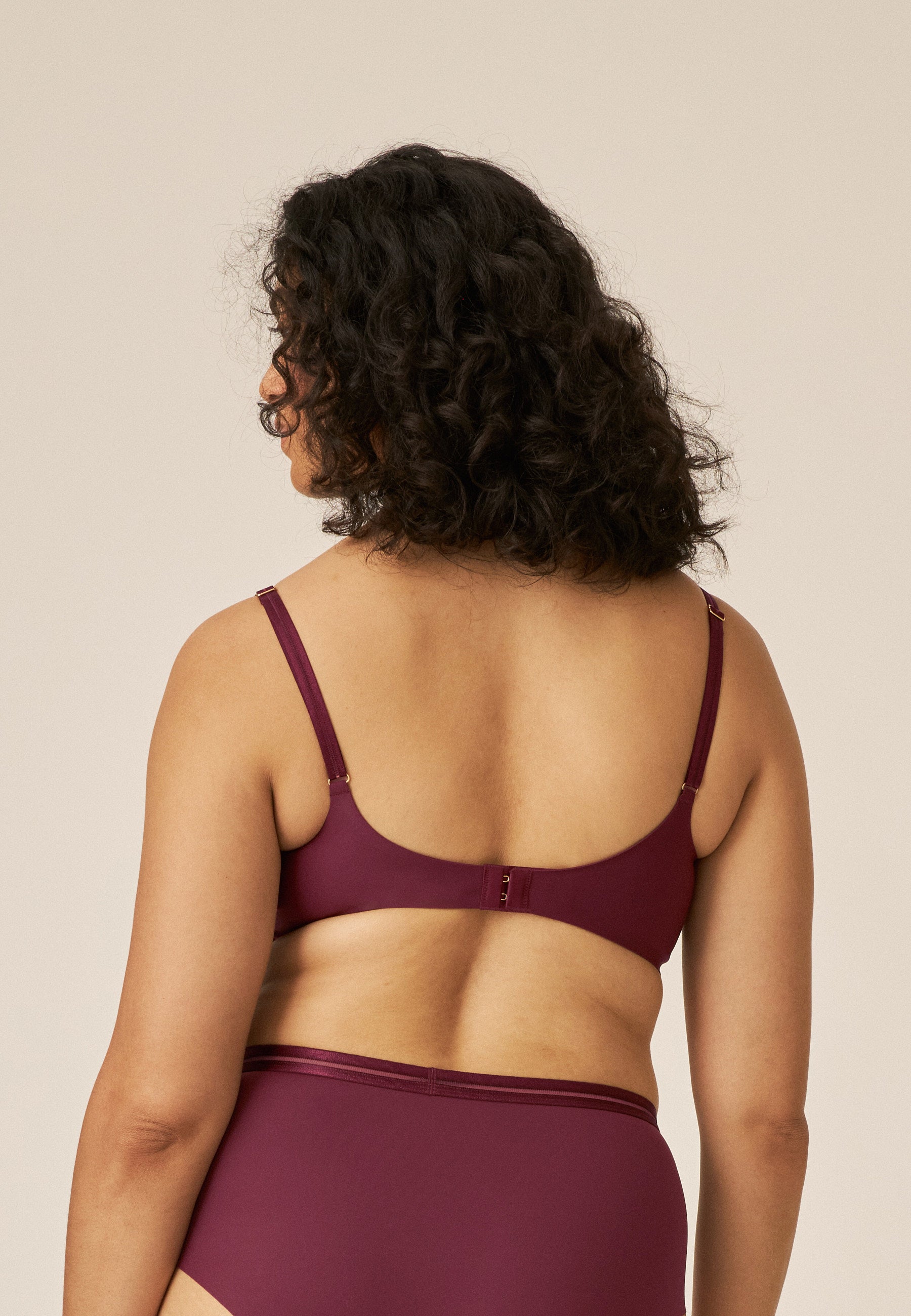 Soft Comfort Bra with Mesh Details - Astro Dust