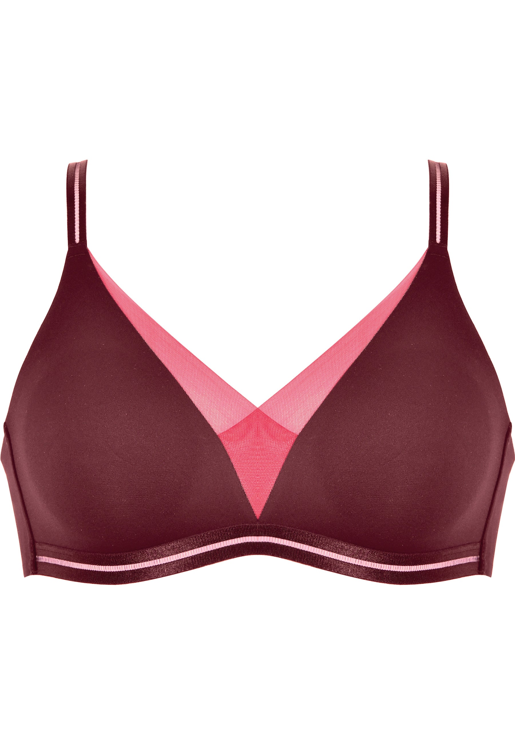 Soft Comfort Bra with Mesh Details - Astro Dust