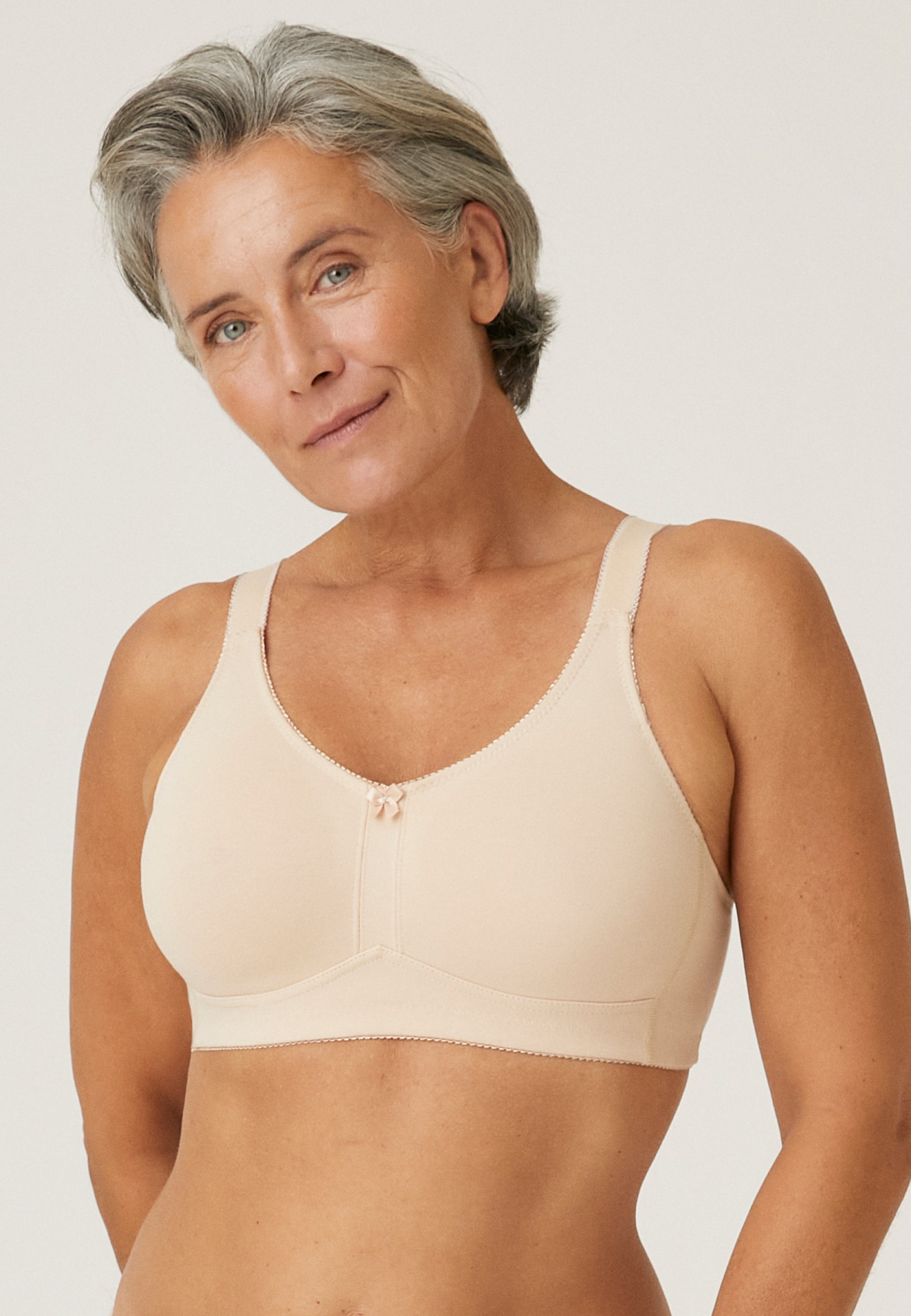 Classic Soft Bra with Pocket - Light Beige