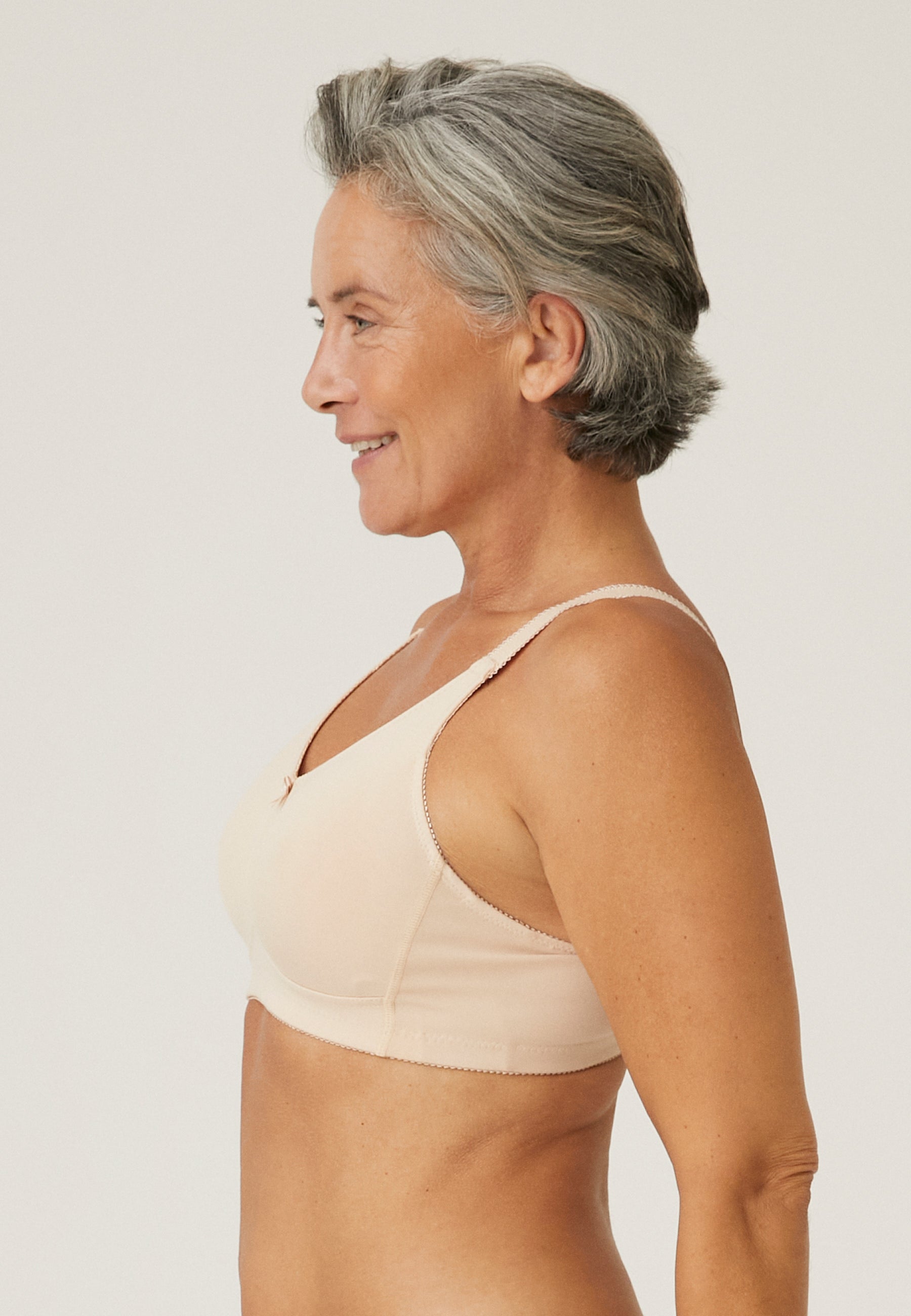 Classic Soft Bra with Pocket - Light Beige