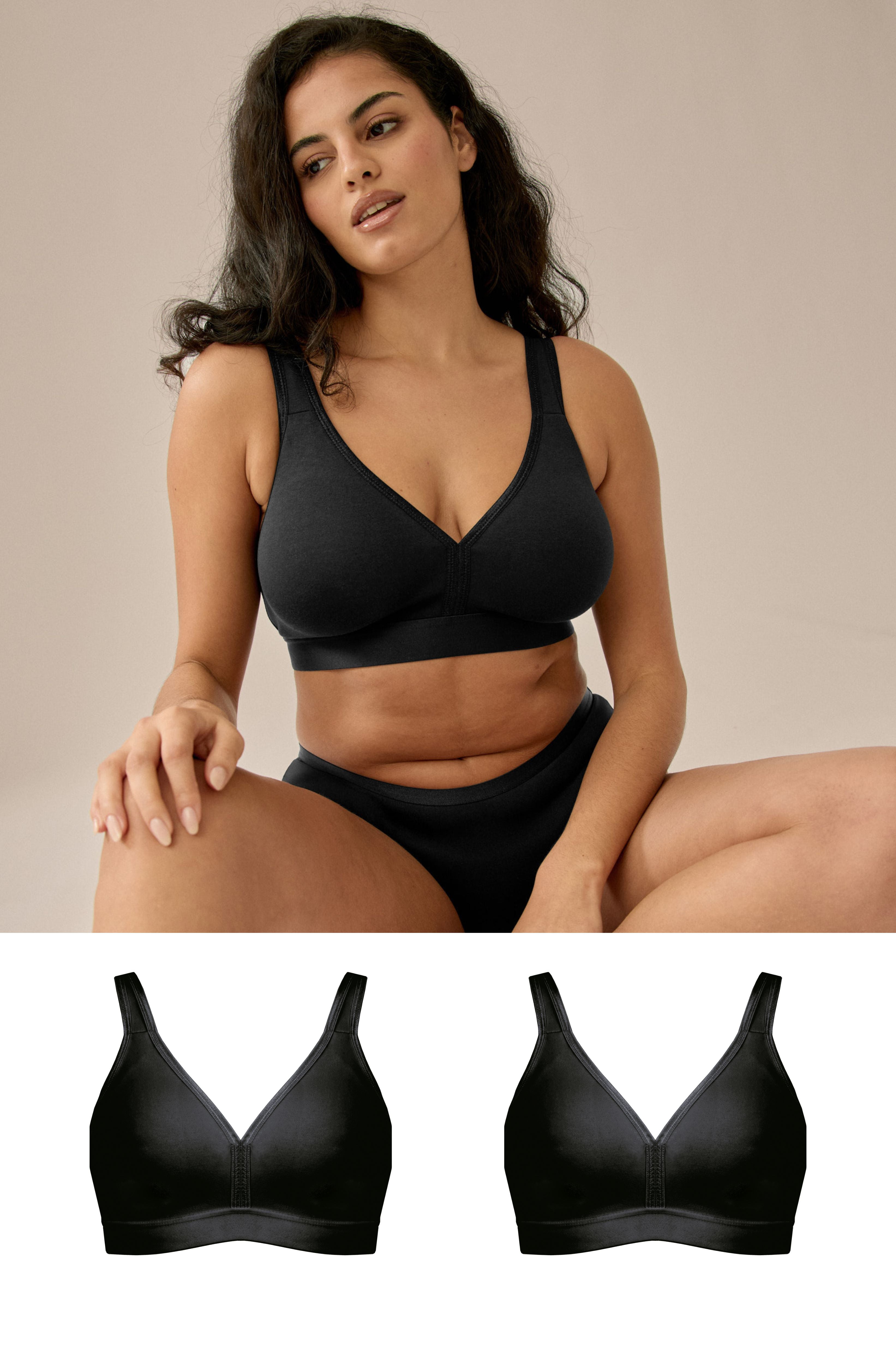 Athleisure Soft-BH Set - Schwarz