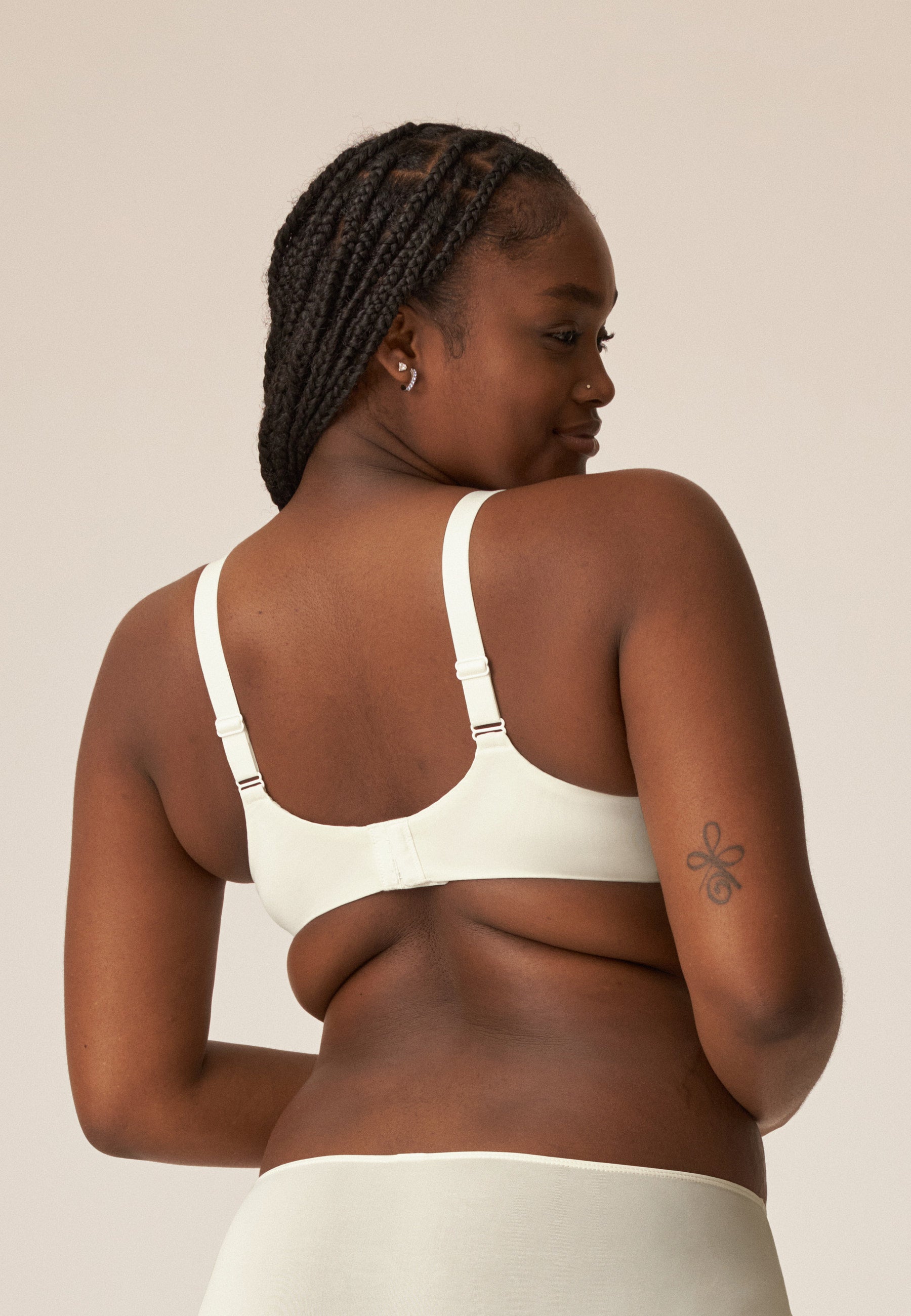 Underwired Bra with Shell - Ecru