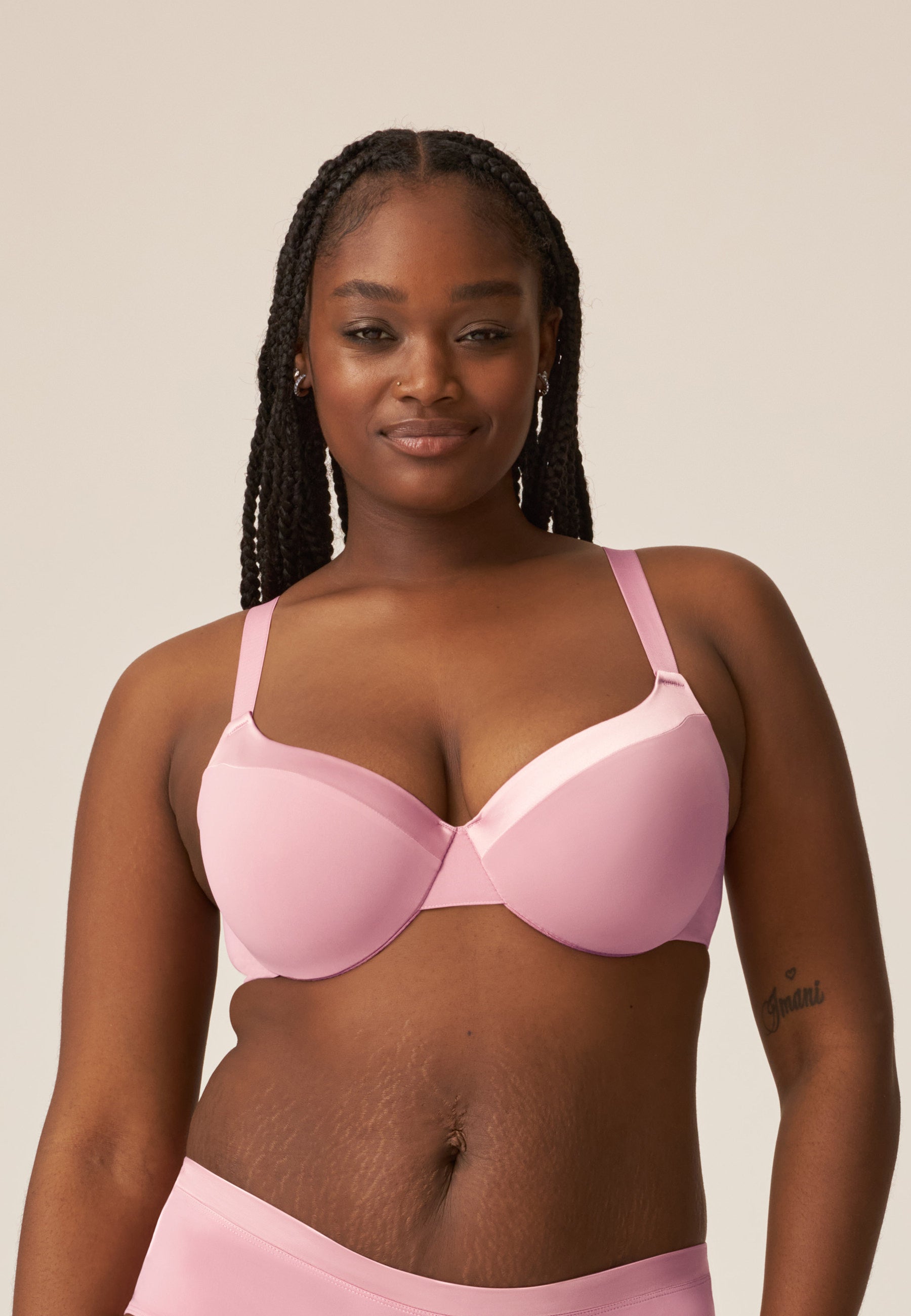 Underwired bra with cup - Smoked Orchid