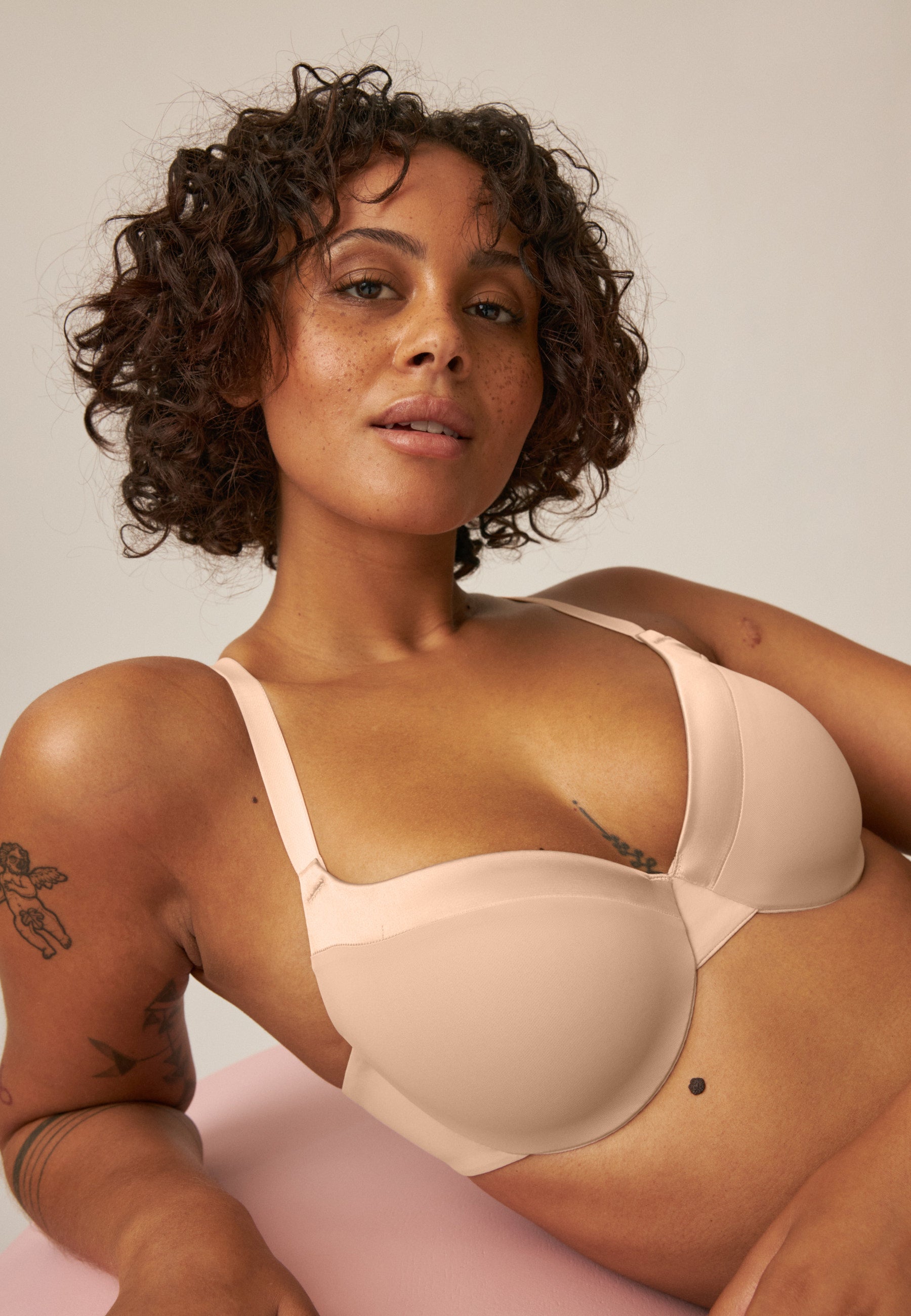 Underwired Bra with Shell - Clay