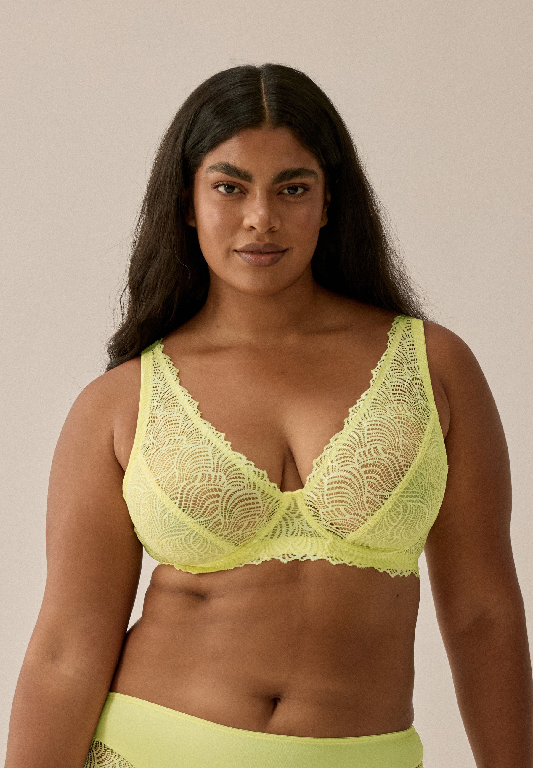 Bügel-BH aus Spitze - Sunny Lime