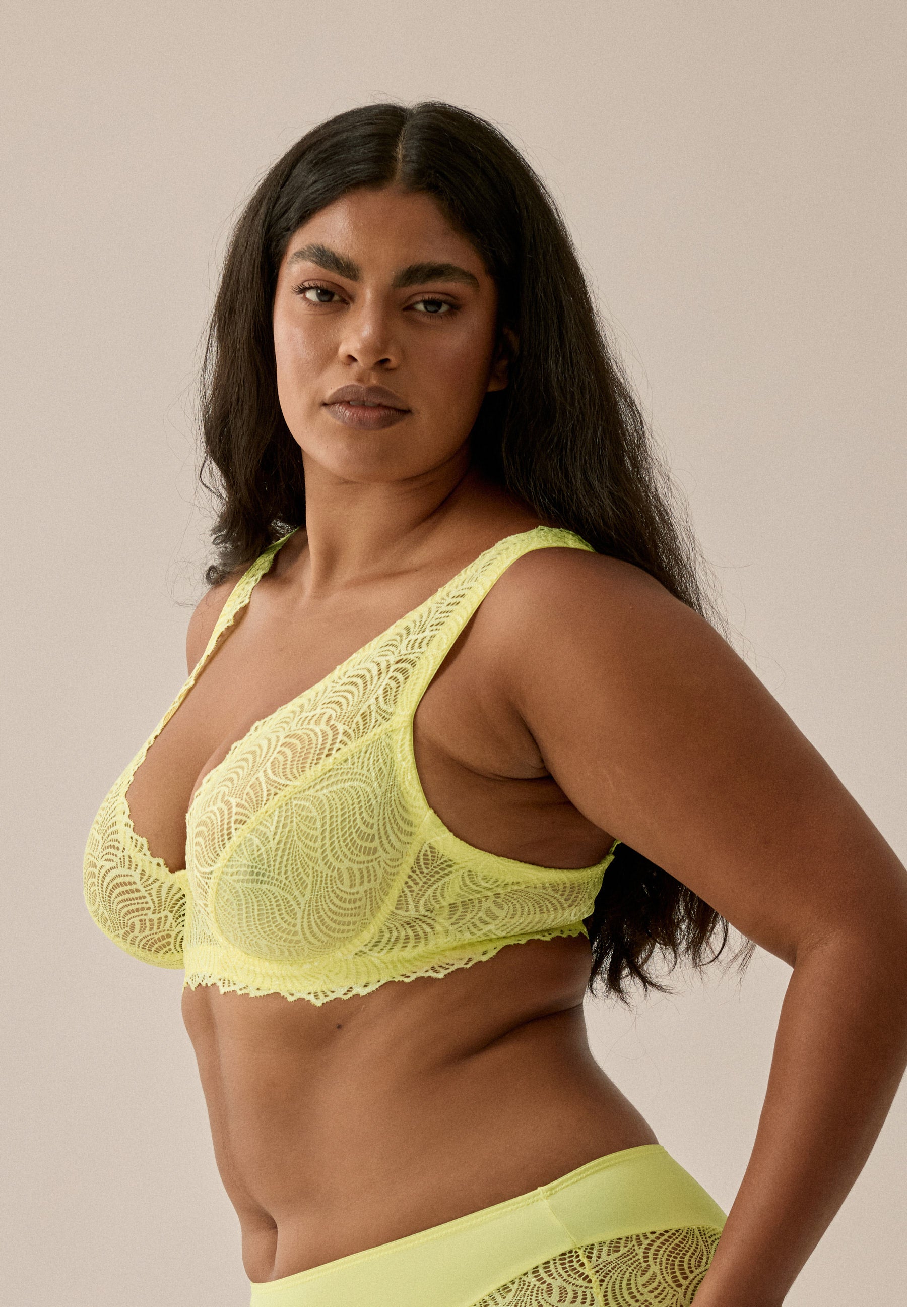 Bügel-BH aus Spitze - Sunny Lime