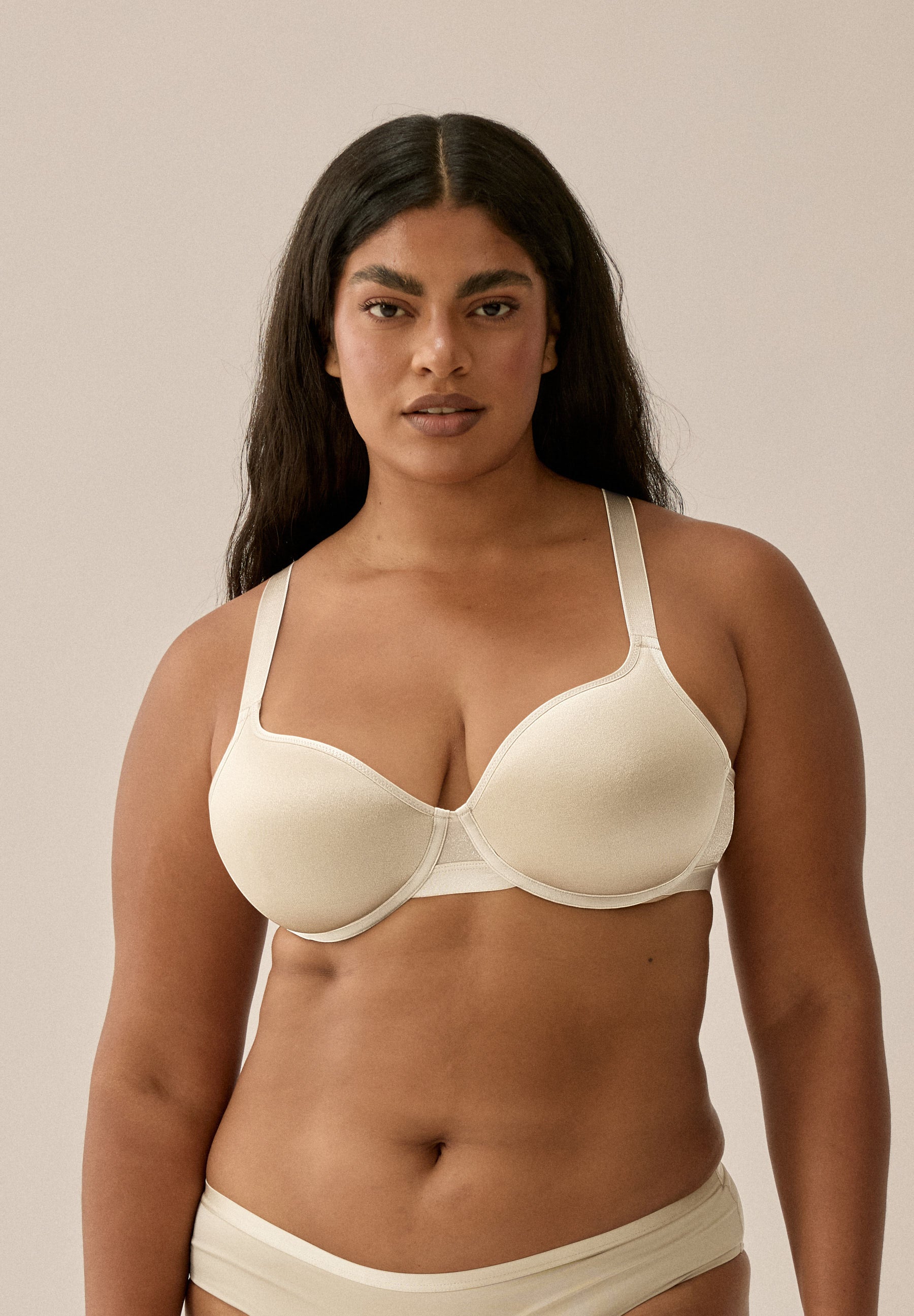 Air Magic-BH mit Bügel und atmungsaktiven Spacer-Cups - Light Beige