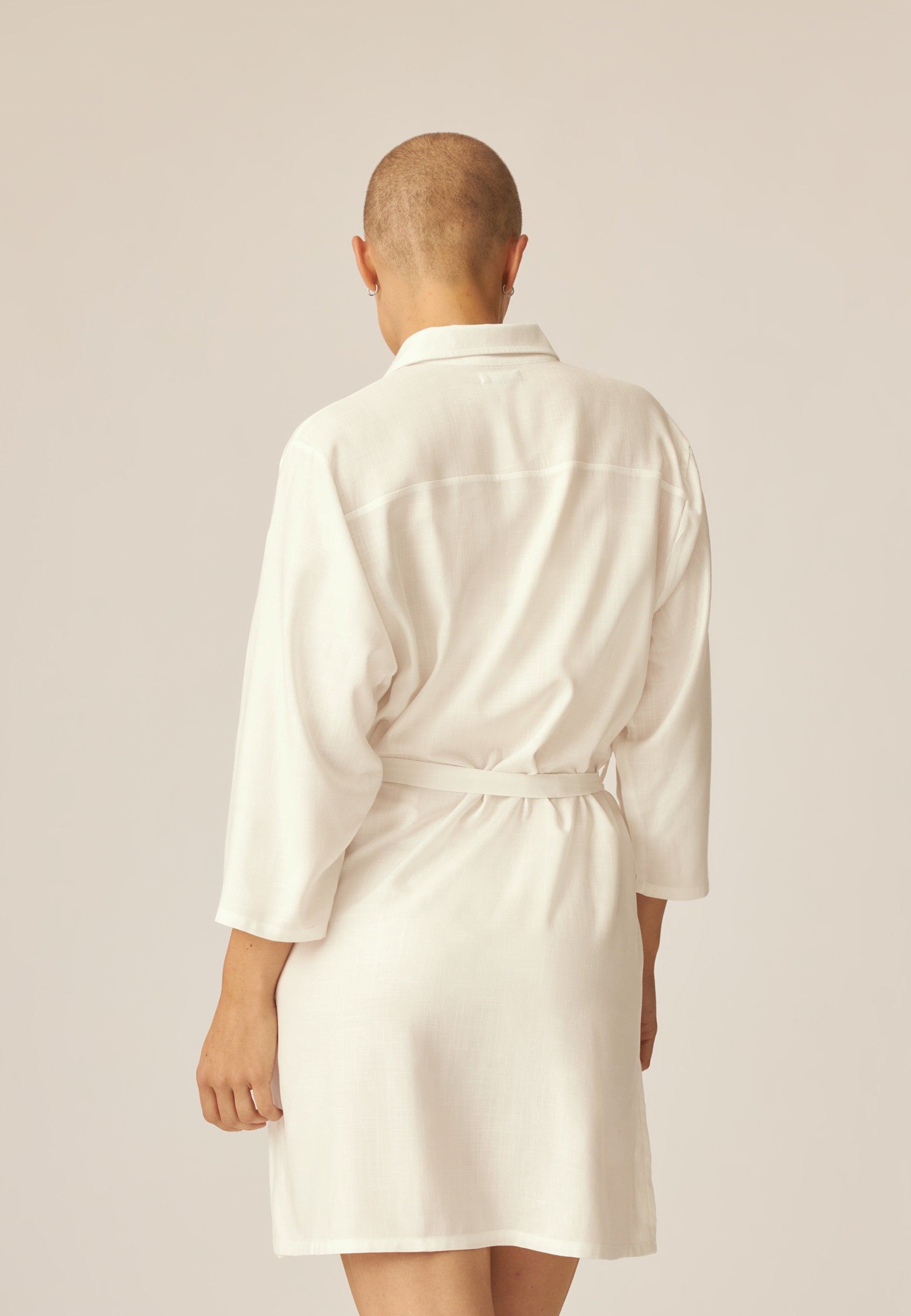 Kimono de playa - Blanco crudo