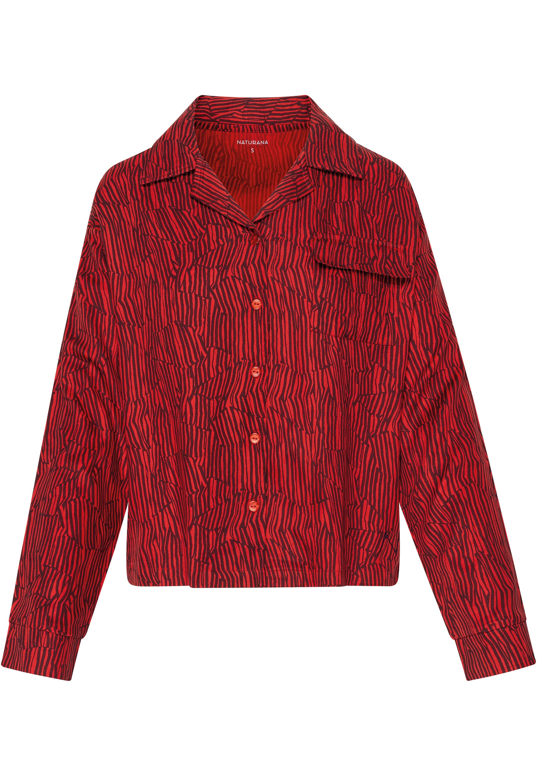 Oversized Langarmshirt - Negroni Print