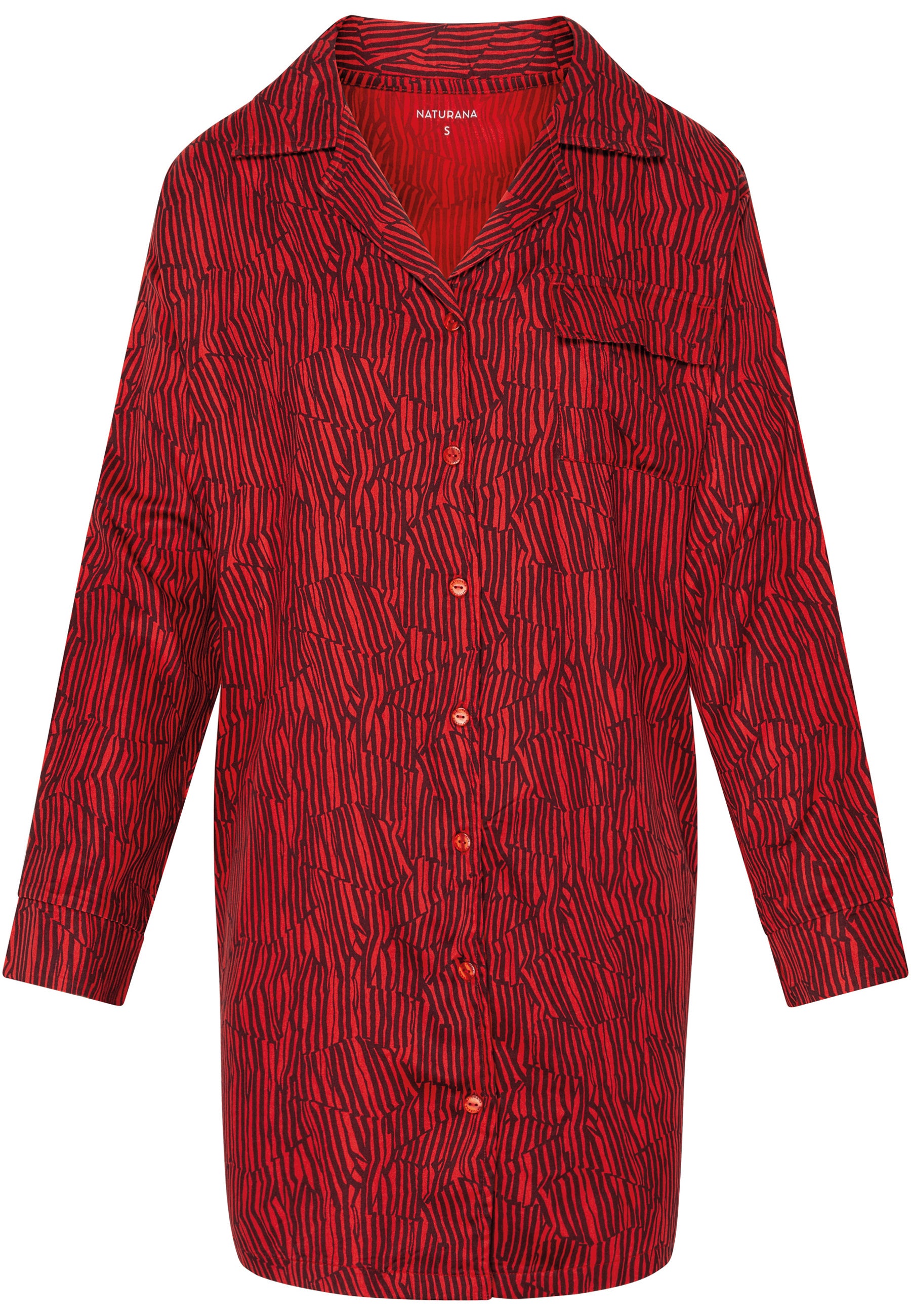 Oversized Long-Sleeve Bigshirt - Negroni Print