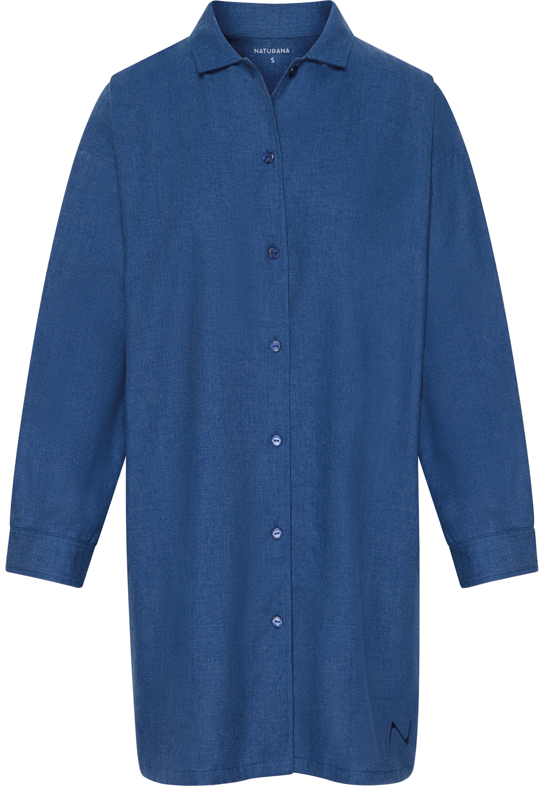 Long-Sleeve Bigshirt - Deep Cobalt Melange