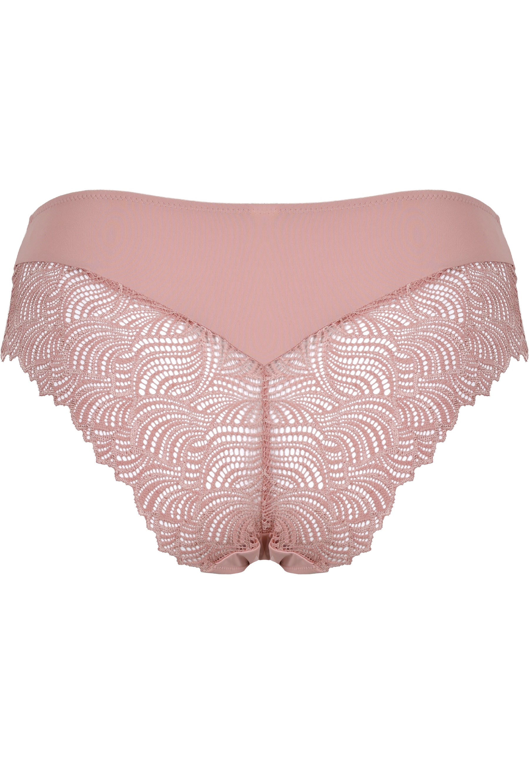 Naturana Friday Panty mit Spitzendetails Farbe Pink Rose Produktbild Rückansicht