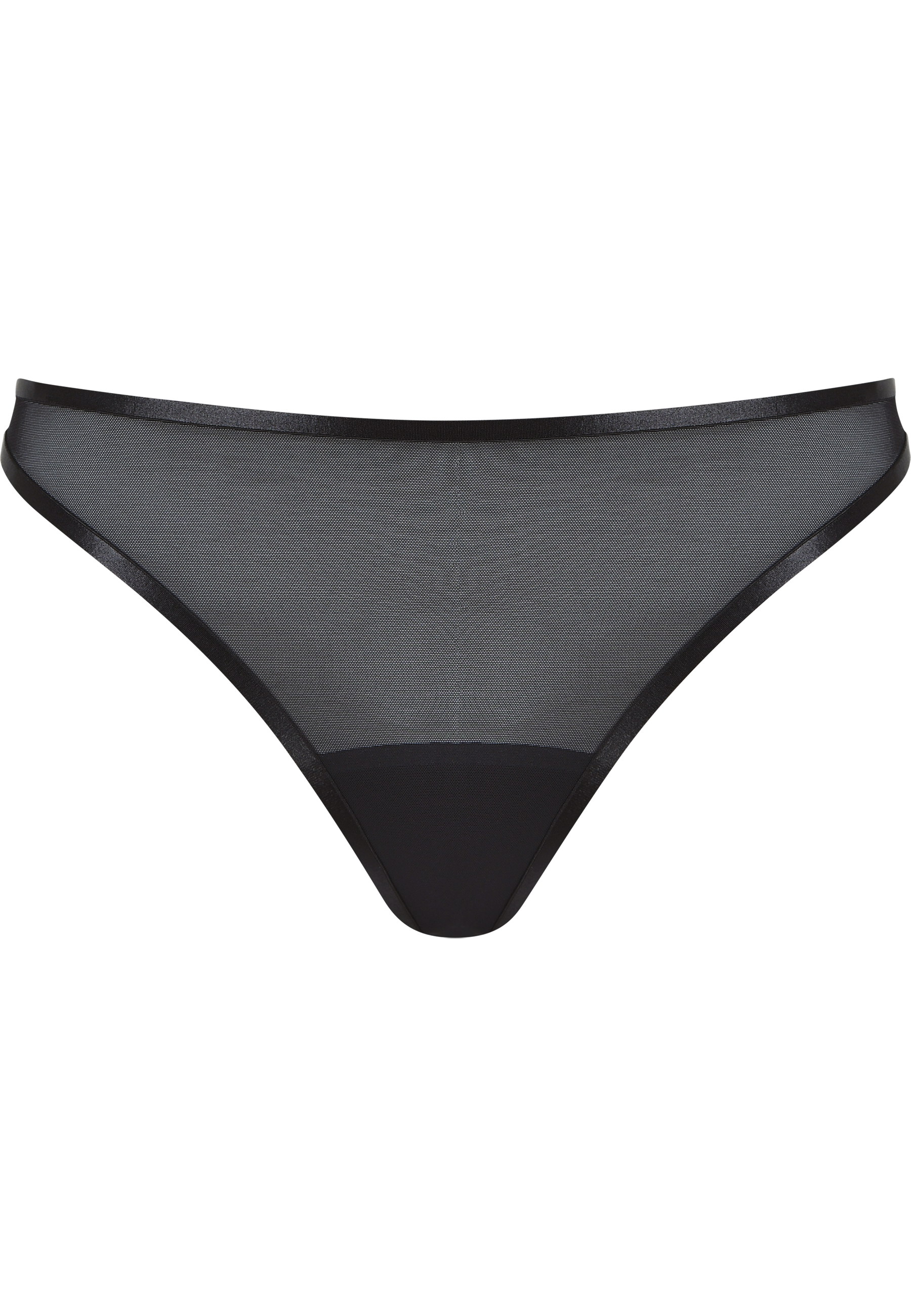 Sheer Mesh String - Schwarz
