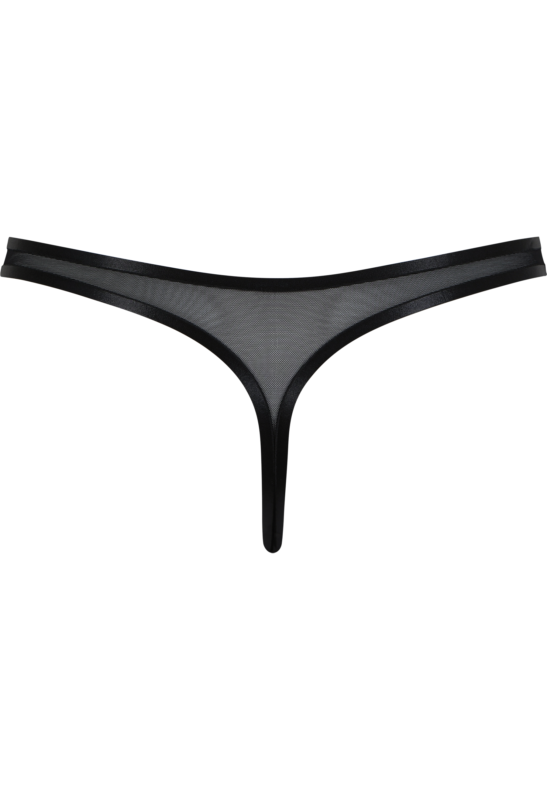 Sheer Mesh String - Schwarz
