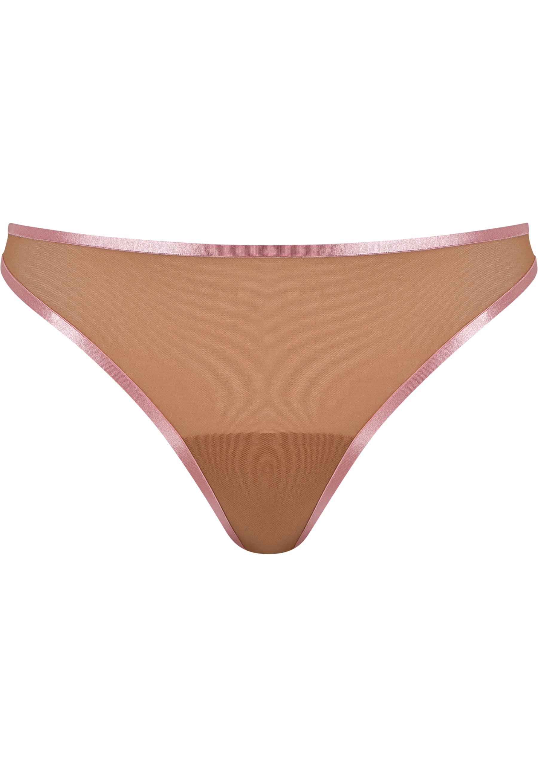 Sheer Mesh String - Caramel