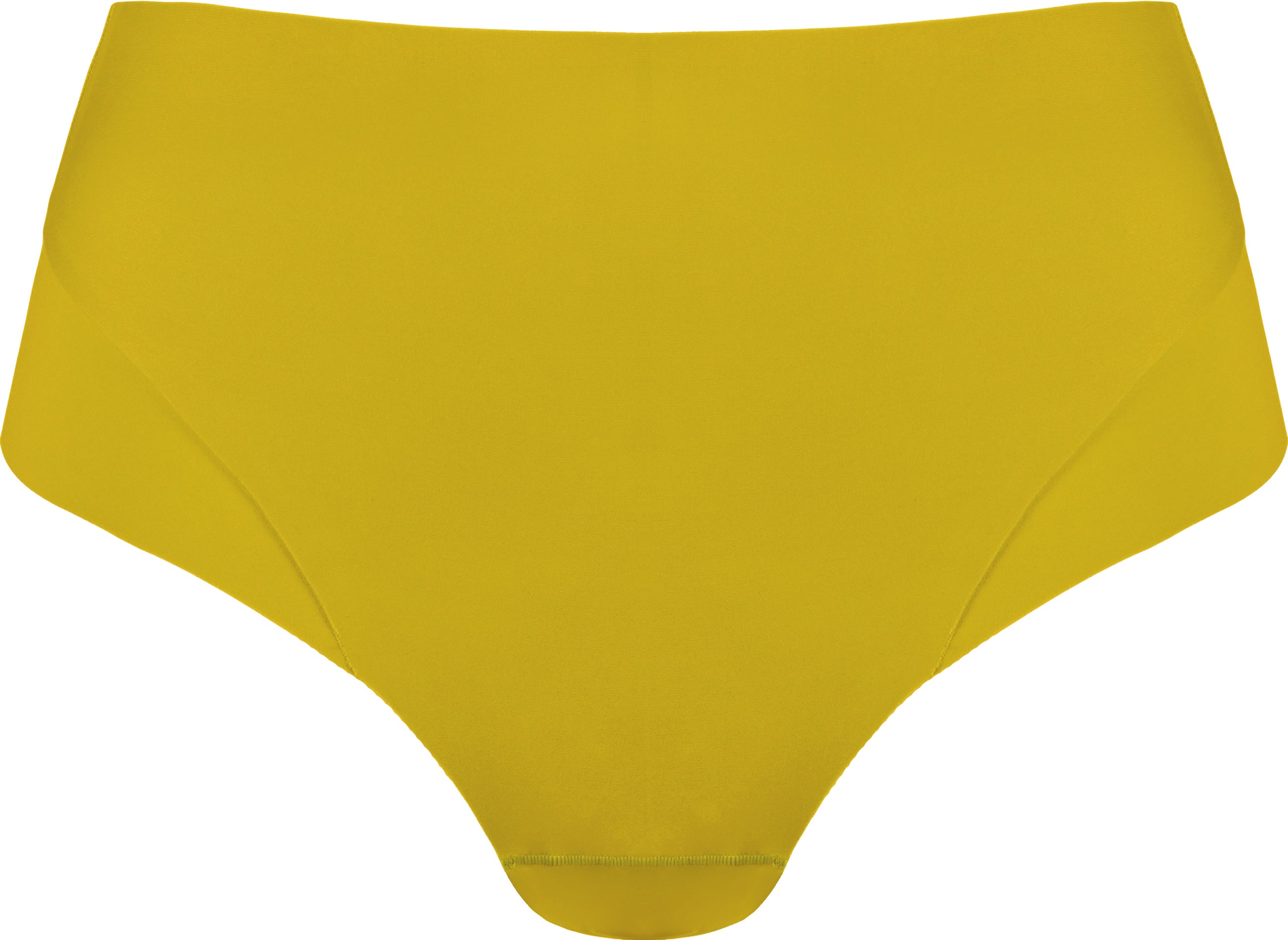 High waist briefs with a slight shape effect - Golden Olive