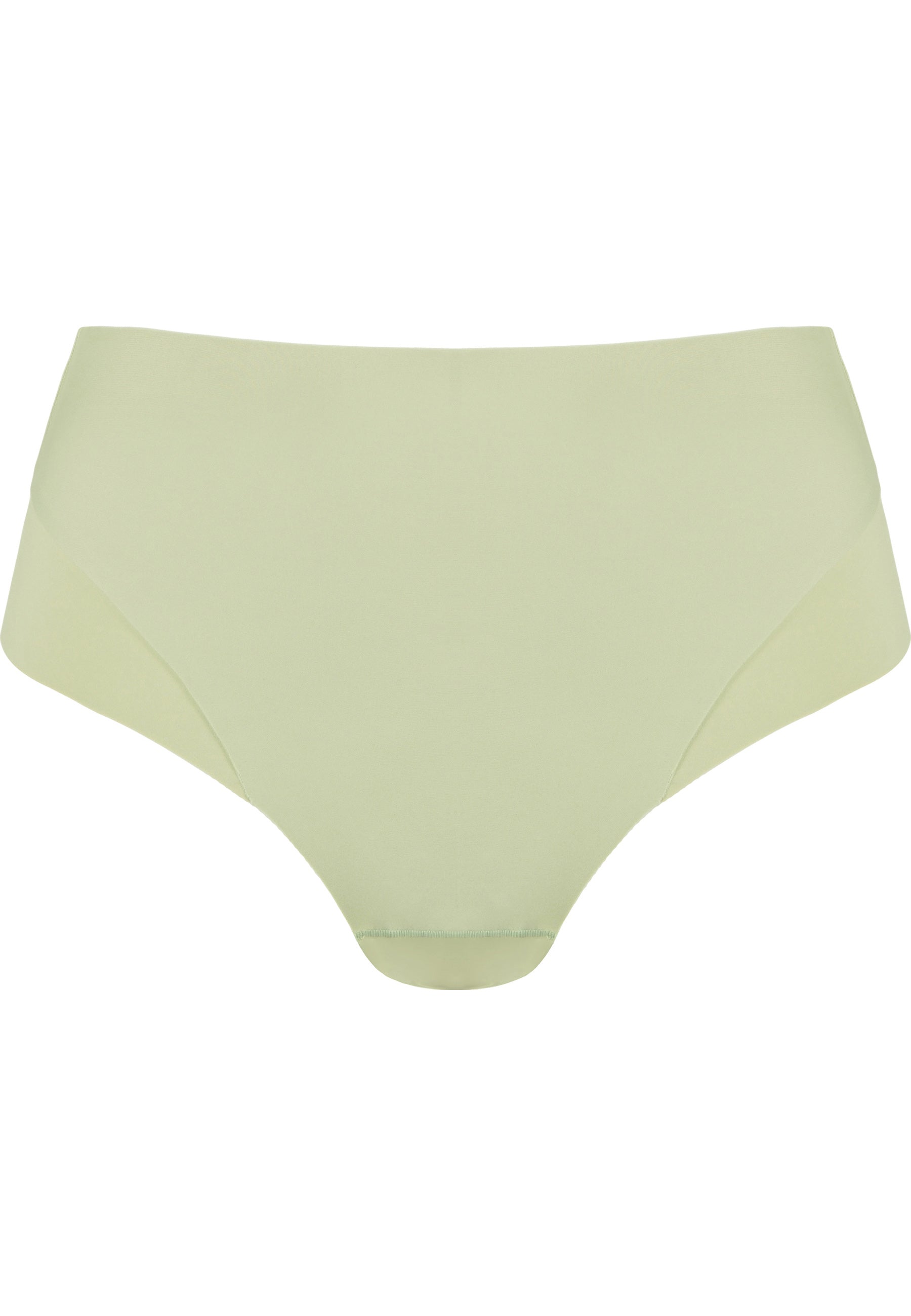 High Waist Brief with a Light Shaping Effect - Pale Greenshield