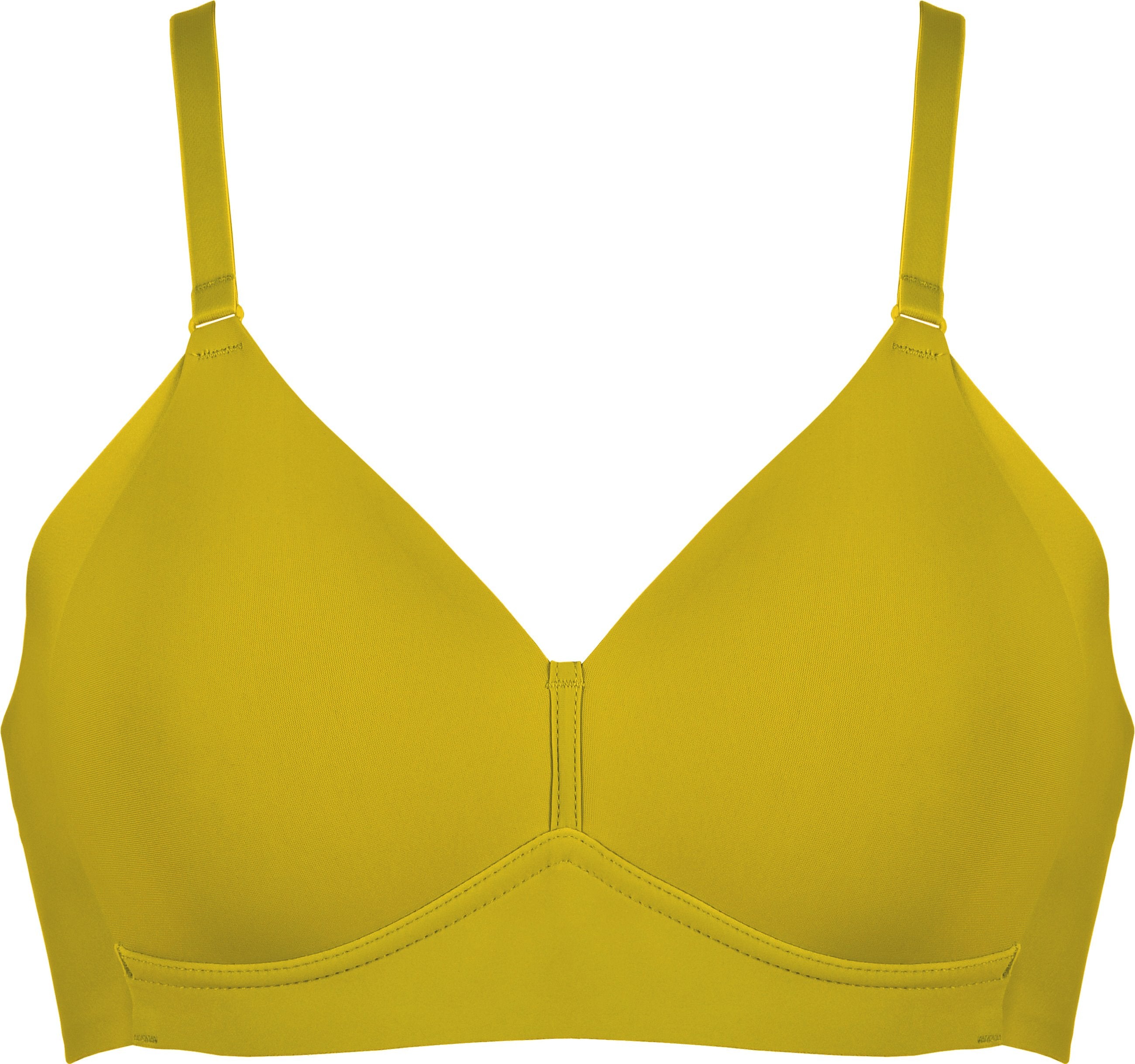 Soft bra with side smoother effect - Golden Olive