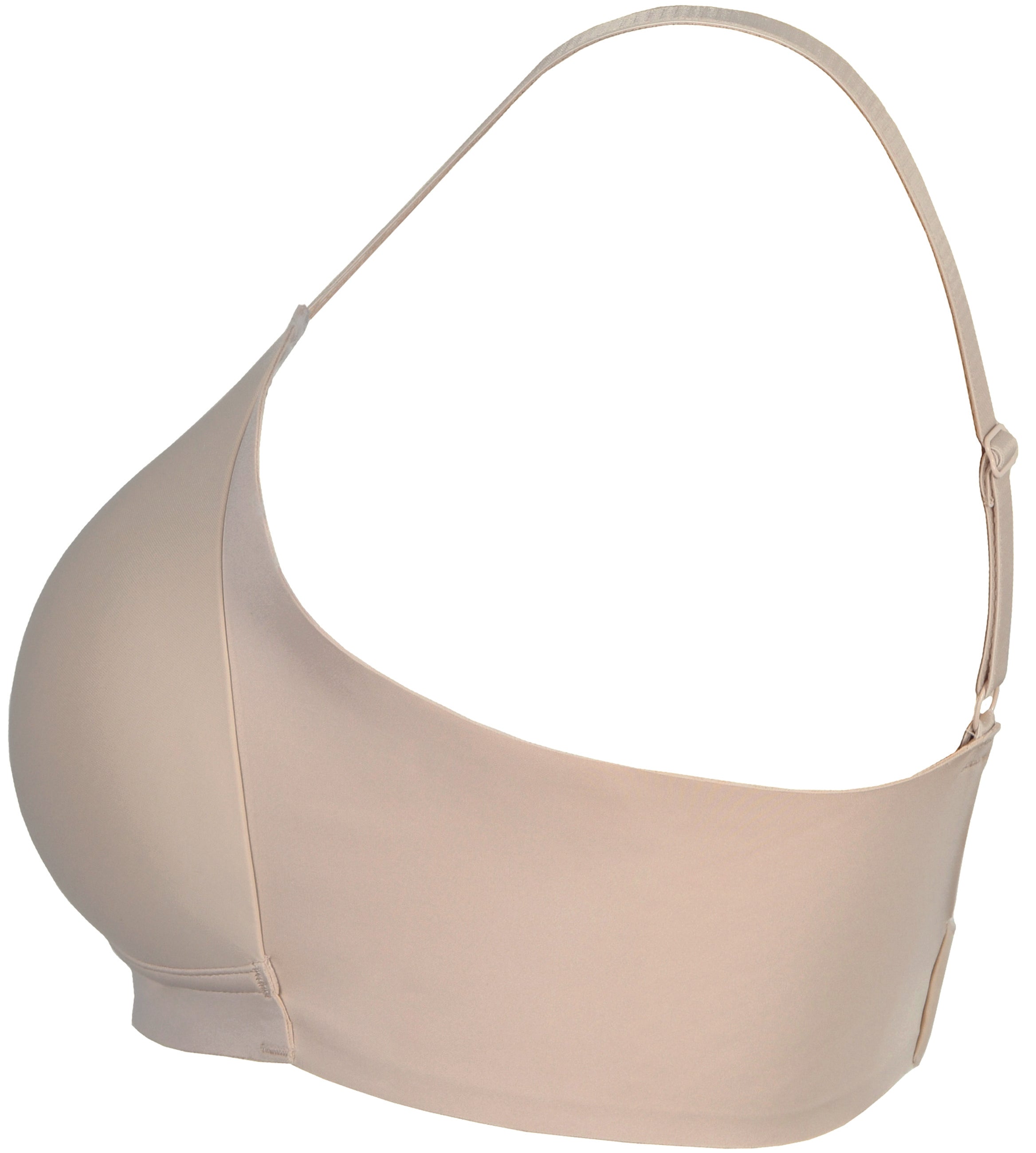 Soft Bra with Side Smoother Effect - Light Beige