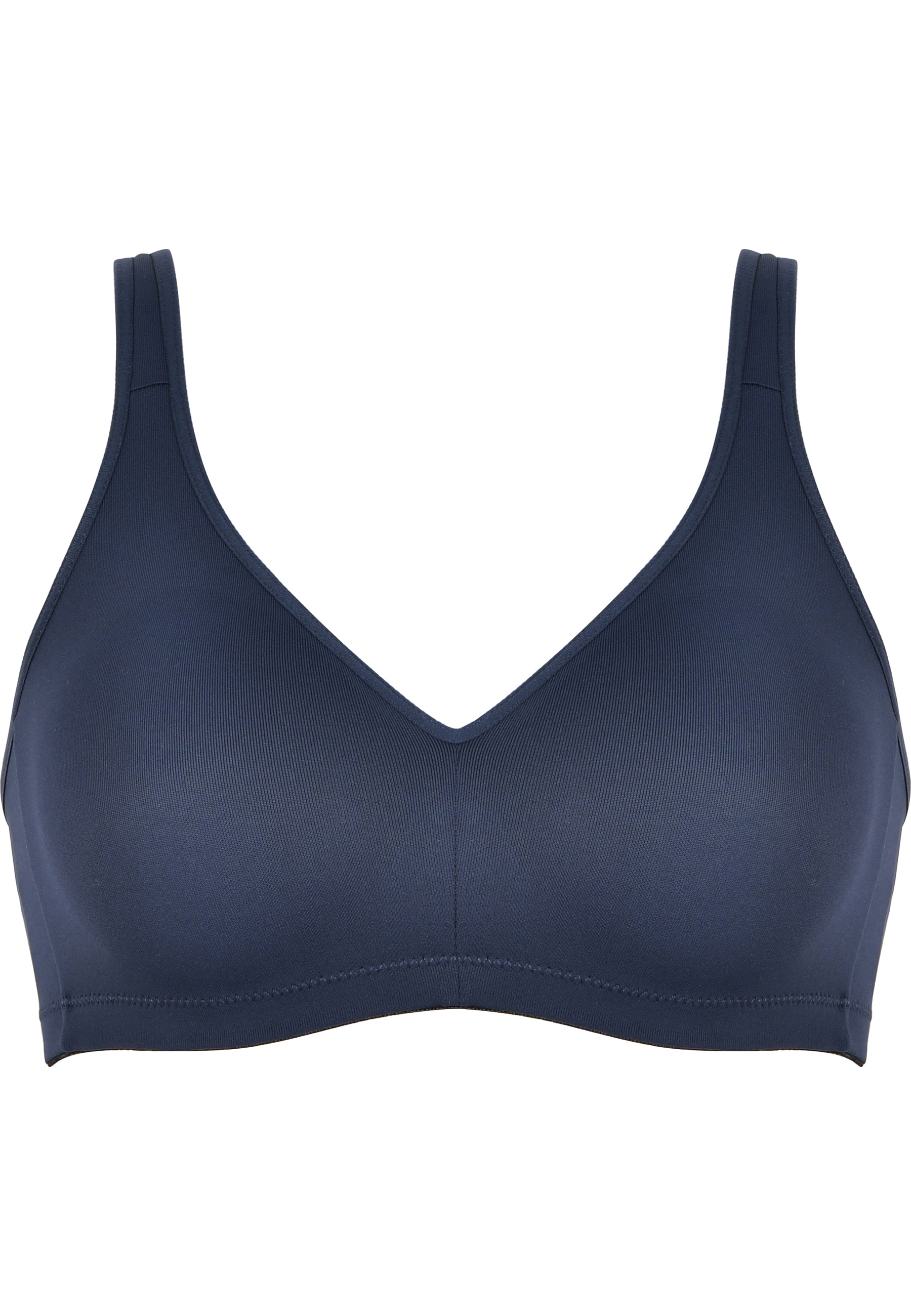 Elastic Cup Soft Bra - Dark Blue