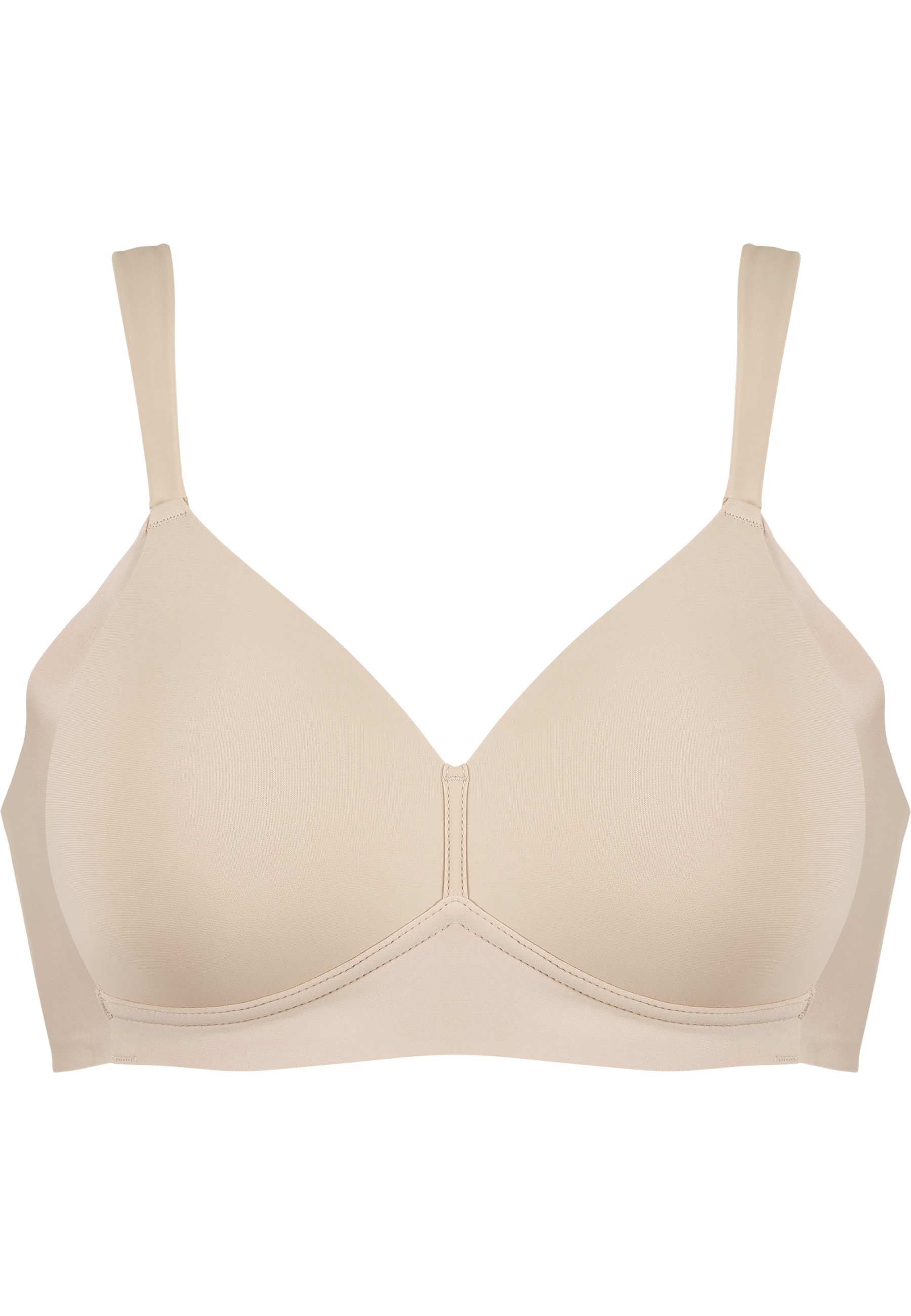 Sujetador suave Side Smoother con tirantes acolchados – Beige Claro