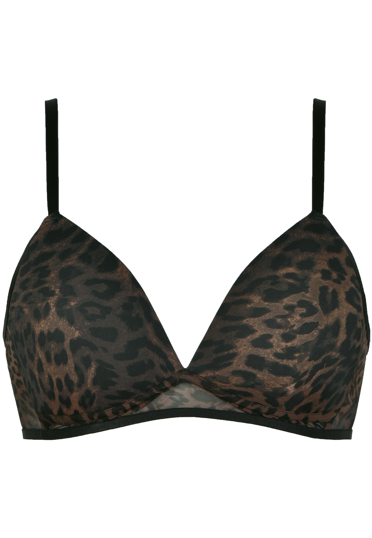 NATURANA x Understatement Triangel-BH ohne Bügel - Dark Leo