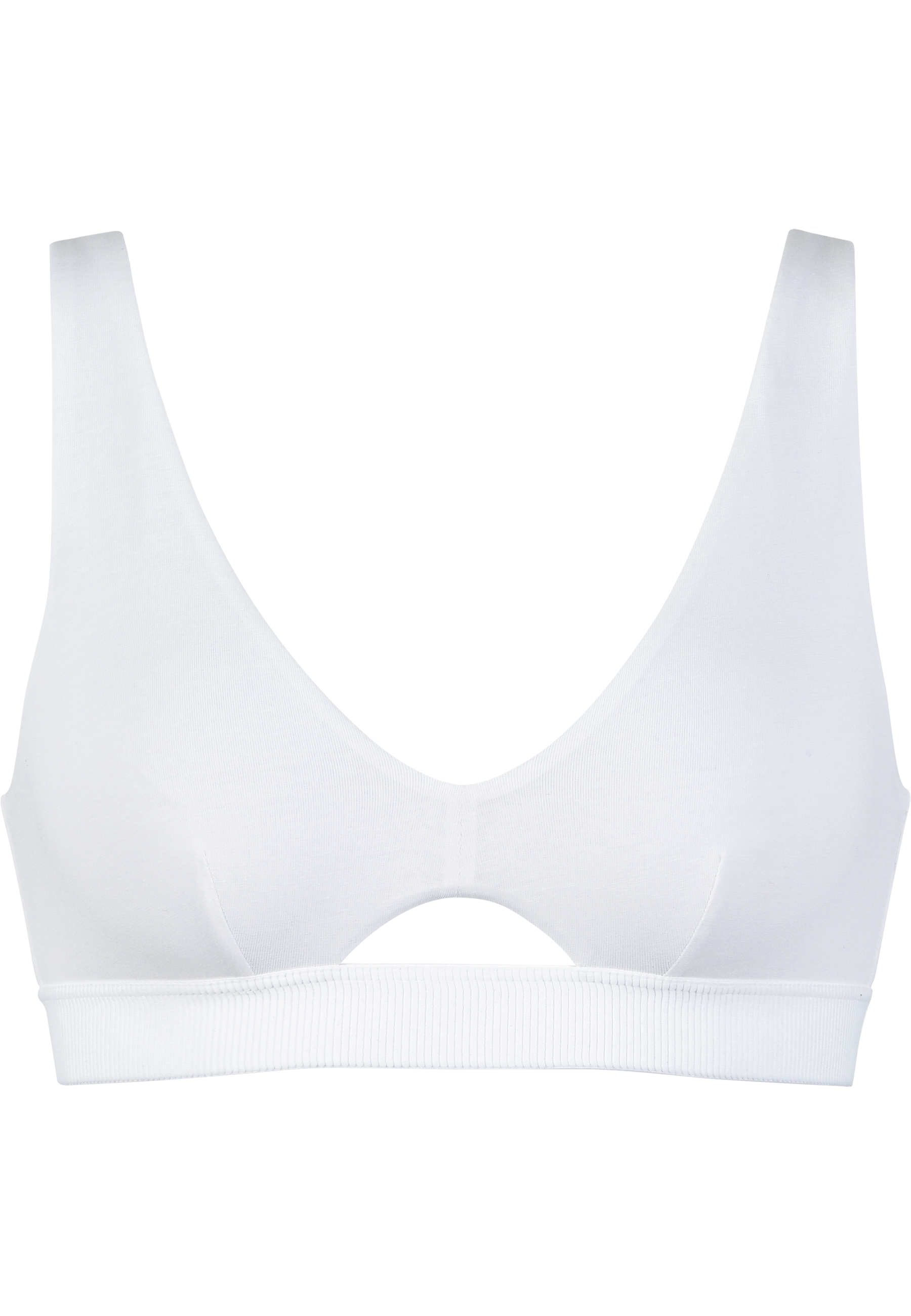Soft-BH ohne Bügel aus GOTS-zertifizierter Baumwolle - Weiß