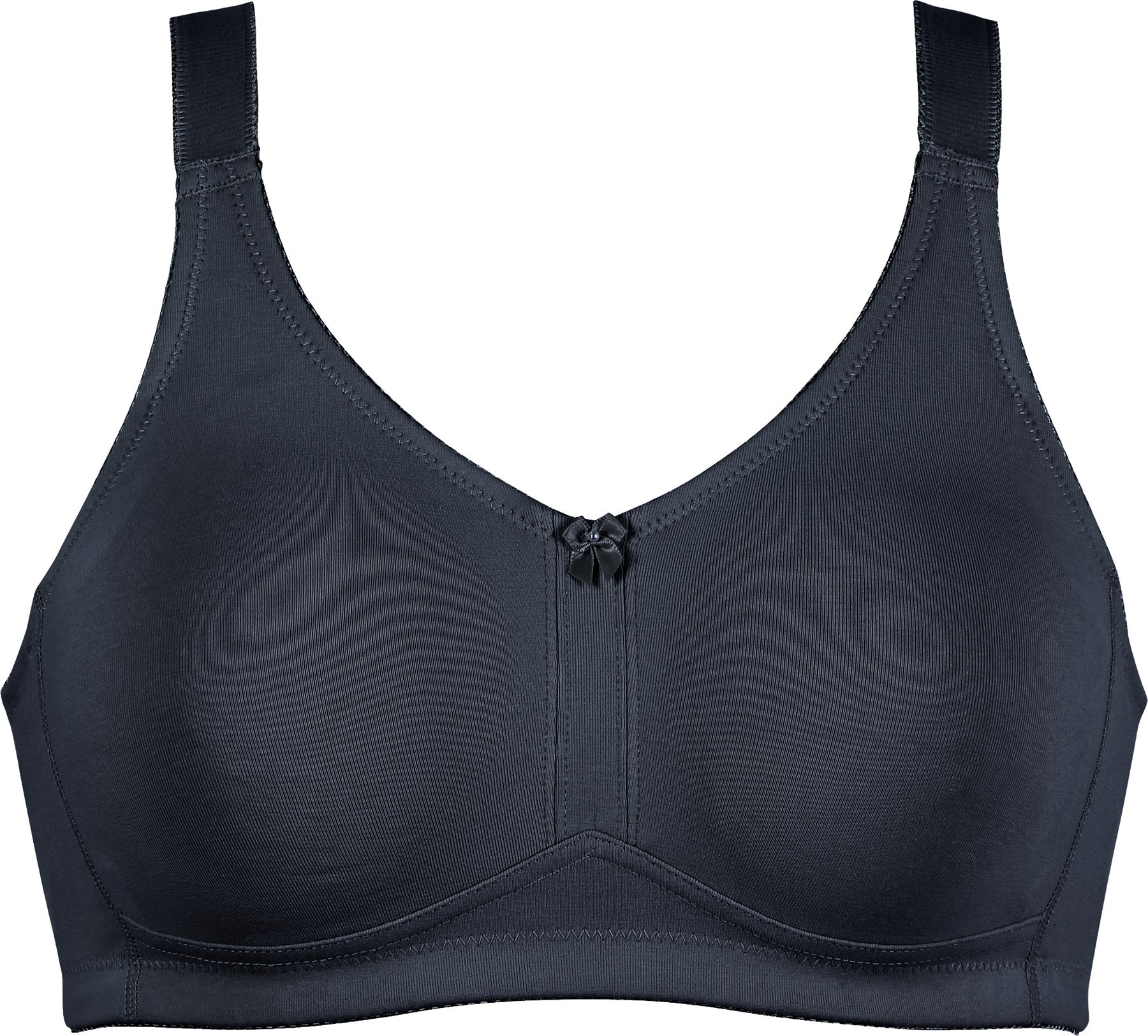 Klassischer Soft-BH mit Tasche - Schwarz