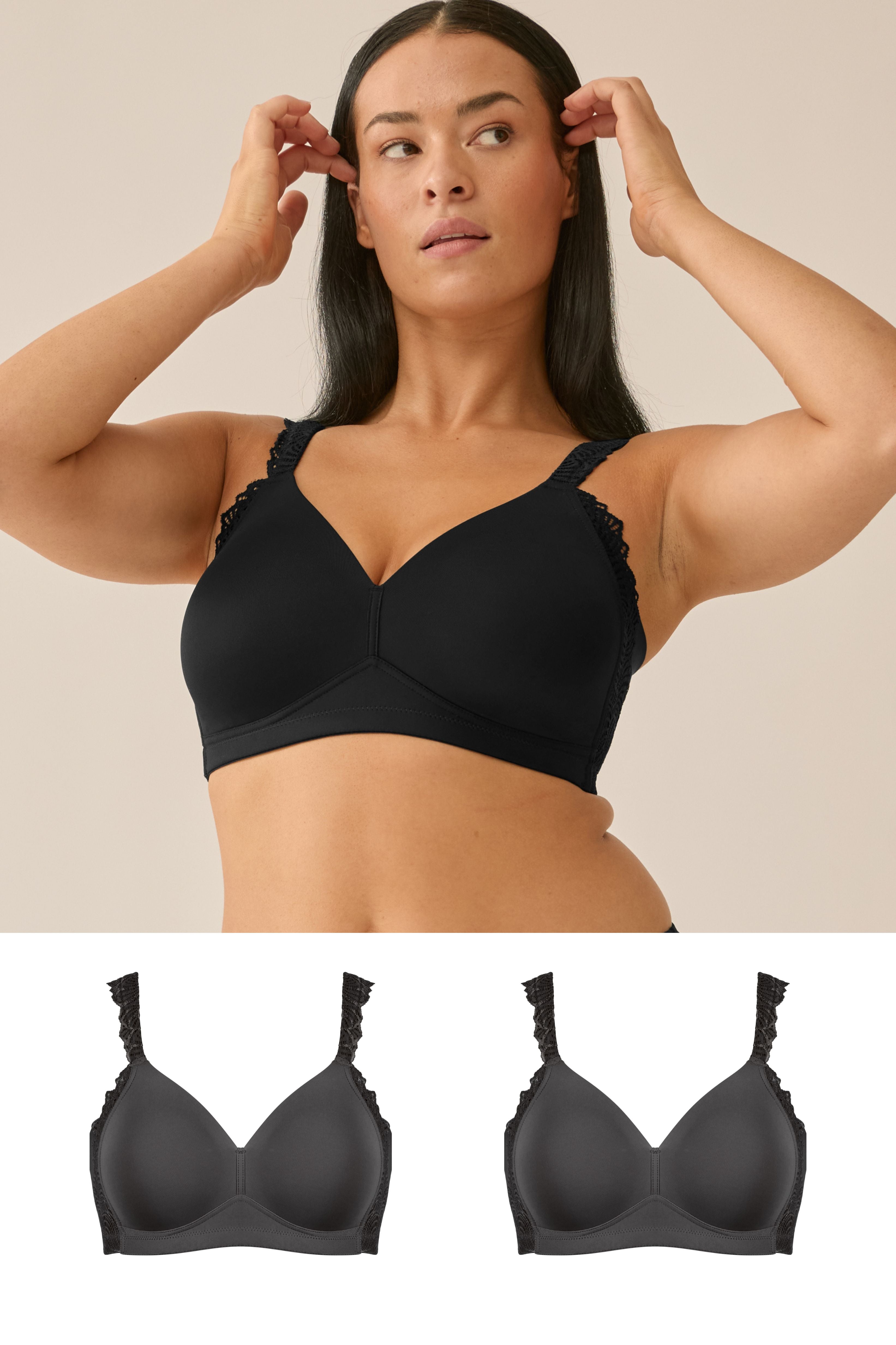 Soft-BH mit Side Smoother Effekt und Spitze Set - Schwarz