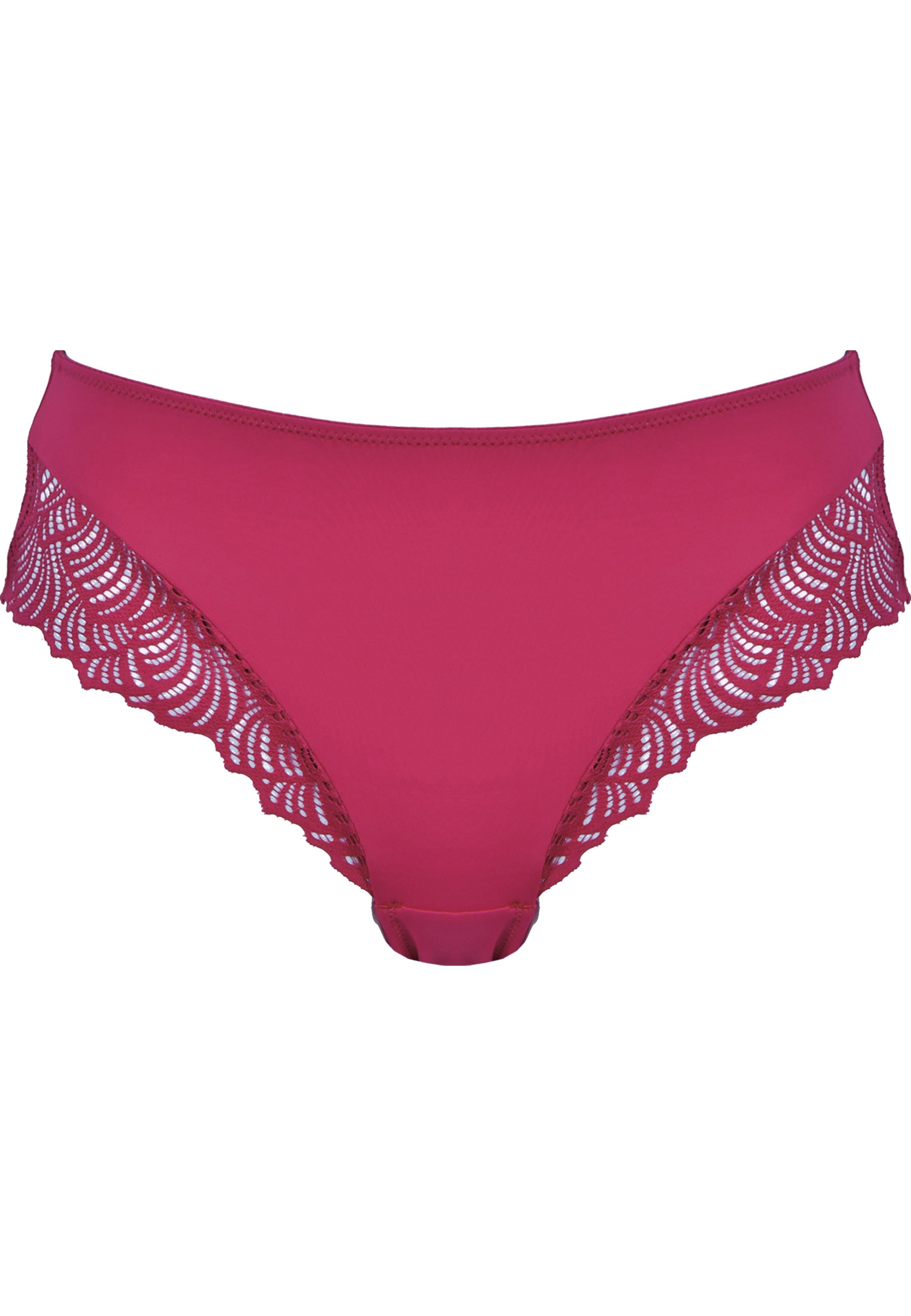 Panty mit Spitzendetails - Cassis