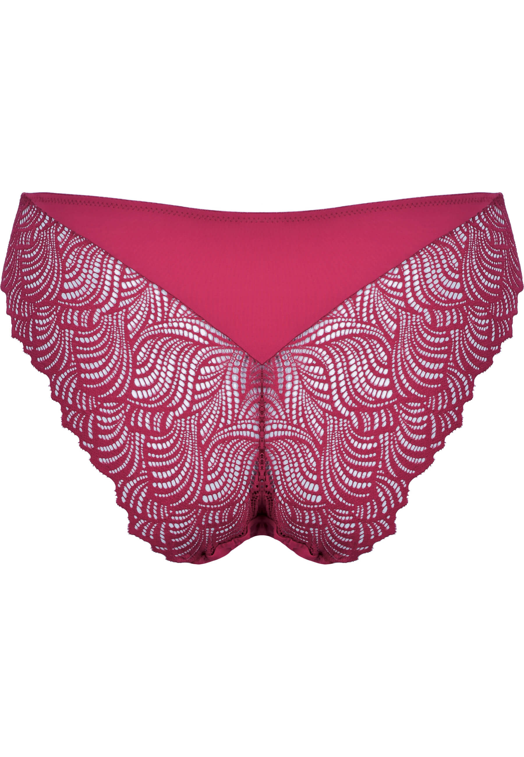 Panty with Lace Detail - Cassis