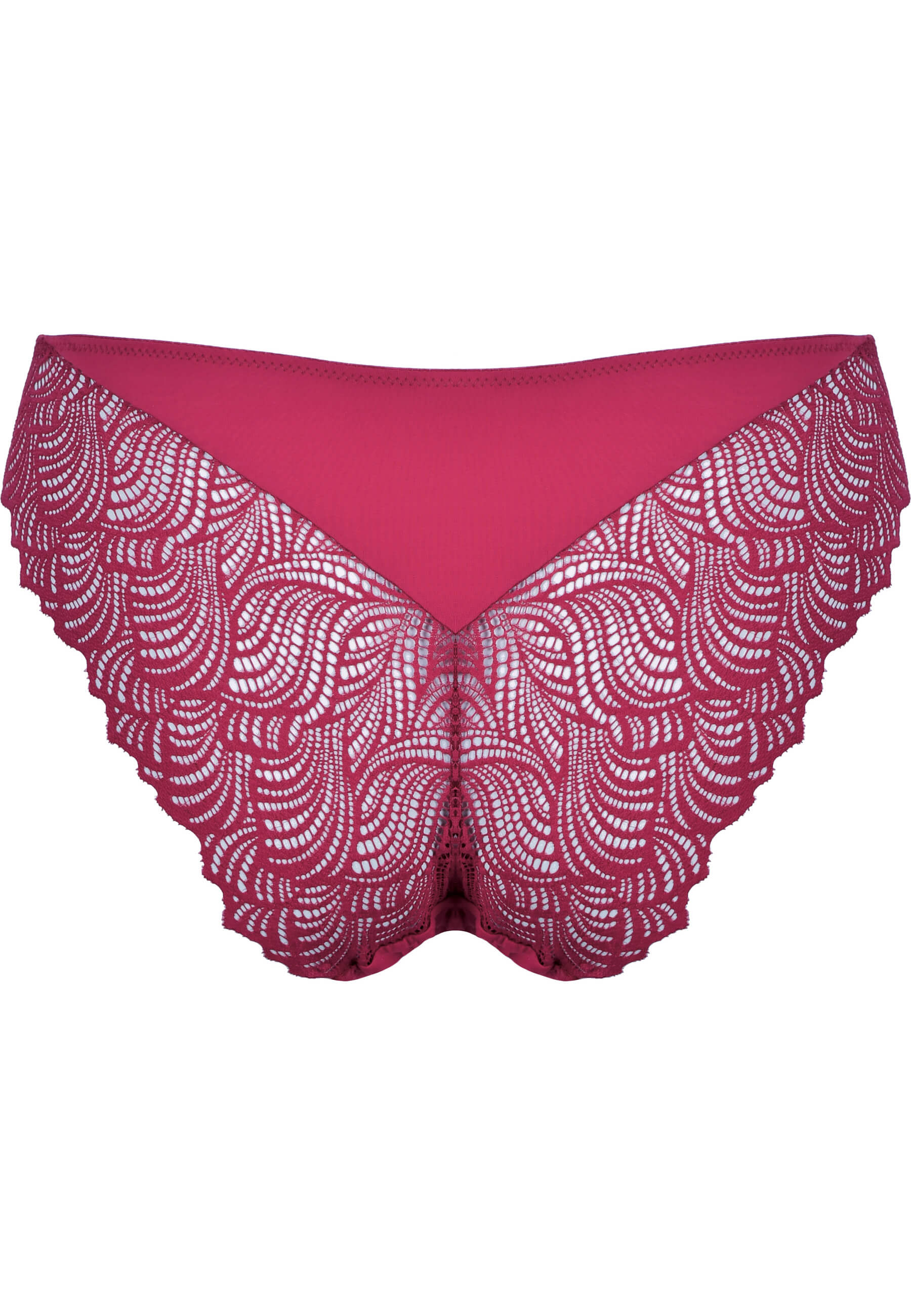 Panty mit Spitzendetails - Cassis