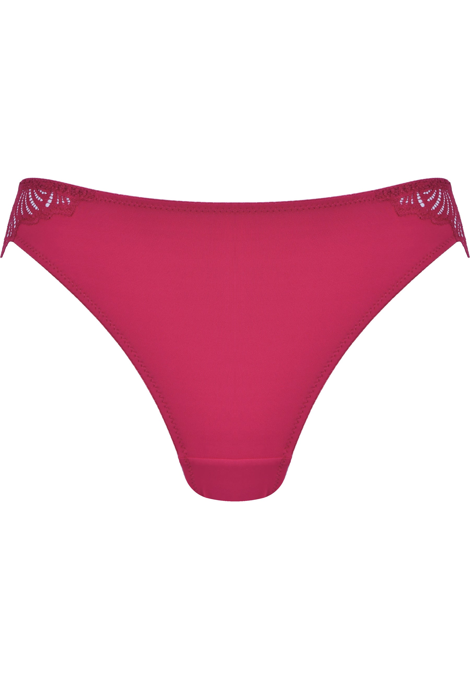 Slip with Lace Detail - Cassis